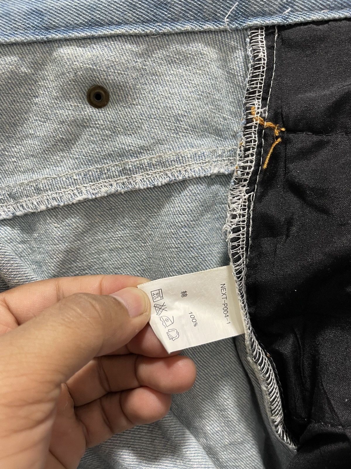 Japanese Brand × Vintage SPEED ORANGE RECONSTRUCT RARE DESIGN DISTRESSED DENIM JEANS Size US 31 - 16 Thumbnail