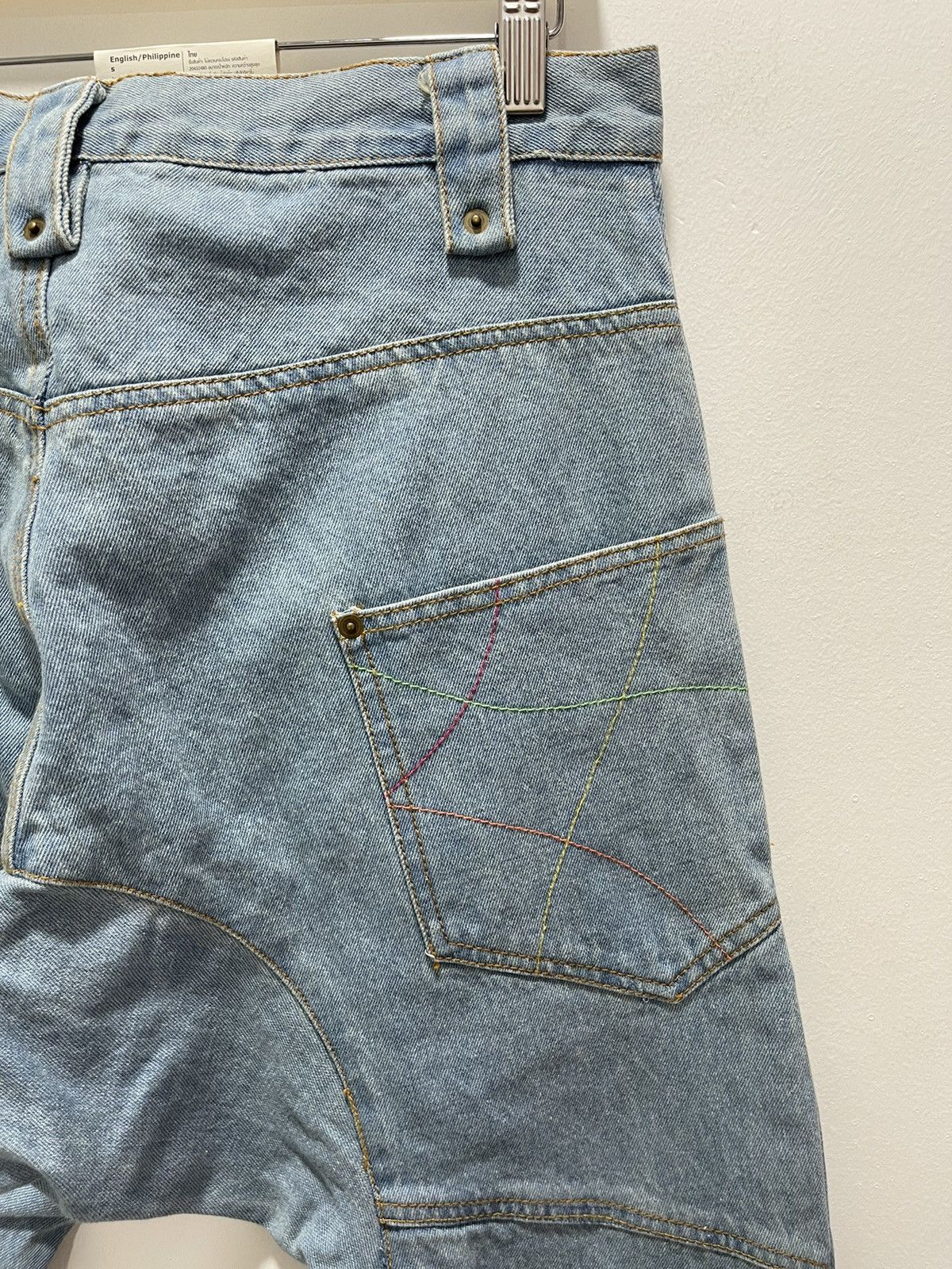 Japanese Brand × Vintage SPEED ORANGE RECONSTRUCT RARE DESIGN DISTRESSED DENIM JEANS Size US 31 - 10 Thumbnail