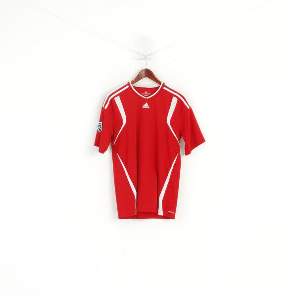 Adidas × Vintage Adidas Men M Shirt Red Climacool MLS Soccer 1311 Size US M / EU 48-50 / 2 - 1 Thumbnail