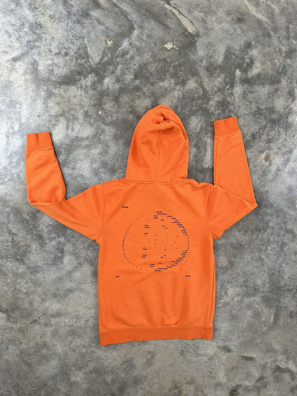 Mac Miller Mac Miller Orange Swimming Circles Logo Hoodie Sz. Small Size US S / EU 44-46 / 1 - 3 Thumbnail