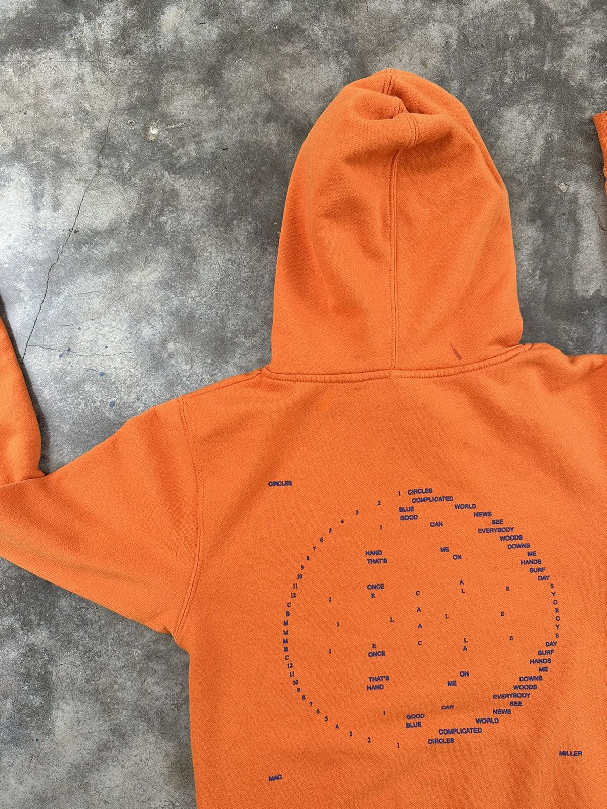 Mac Miller Mac Miller Orange Swimming Circles Logo Hoodie Sz. Small Size US S / EU 44-46 / 1 - 4 Thumbnail