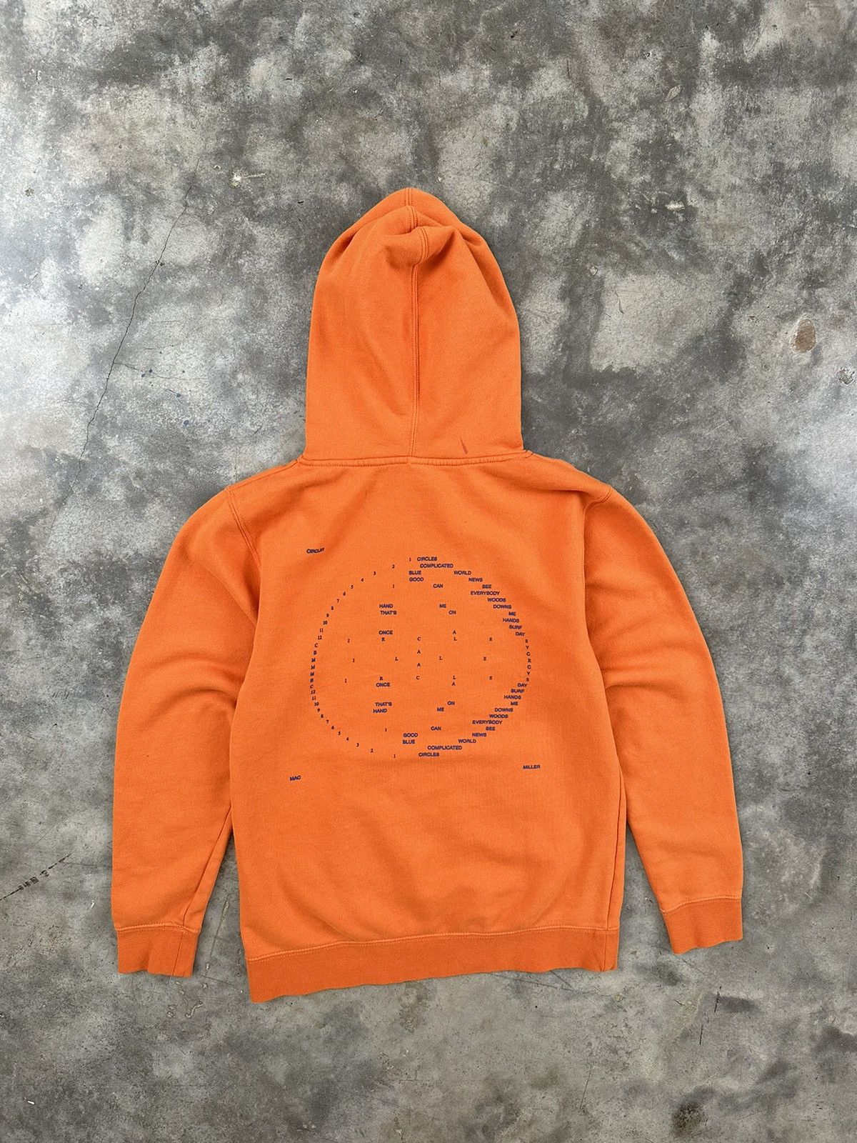 Mac Miller Mac Miller Orange Swimming Circles Logo Hoodie Sz. Small Size US S / EU 44-46 / 1 - 6 Thumbnail