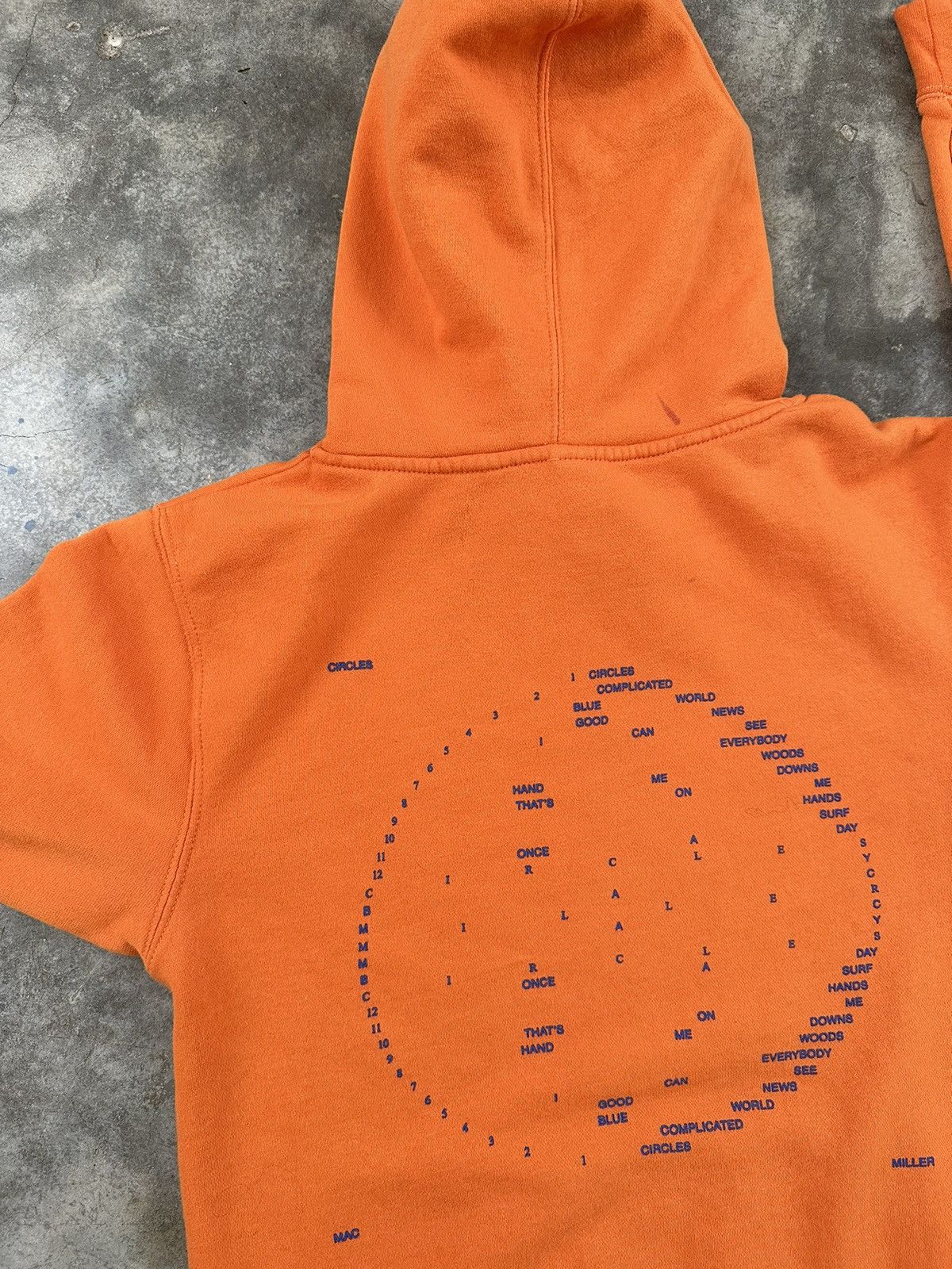 Mac Miller Mac Miller Orange Swimming Circles Logo Hoodie Sz. Small Size US S / EU 44-46 / 1 - 5 Thumbnail