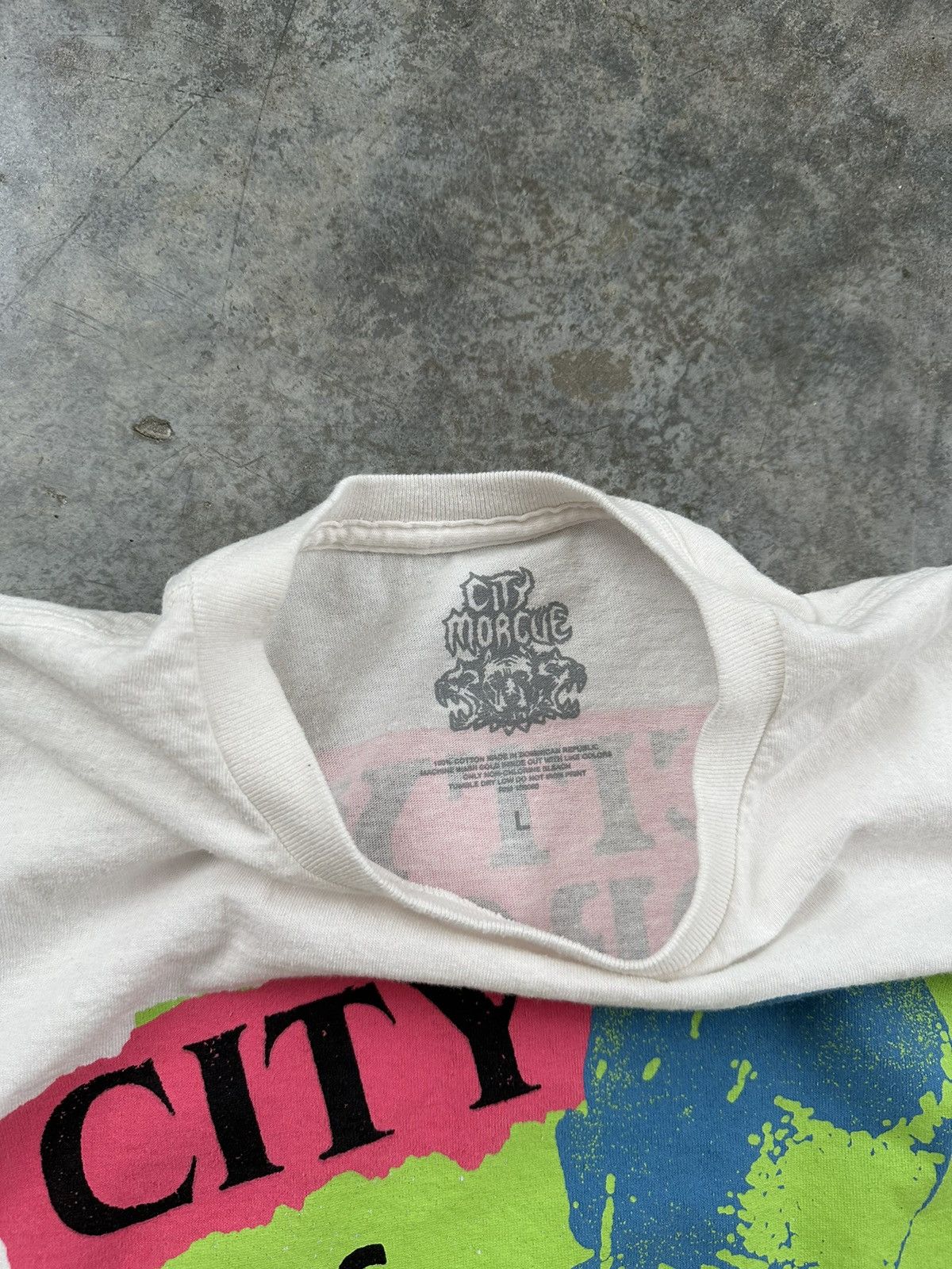 Other City Morgue US Tour Bottom Of The Barrell Tee White Large Size US L / EU 52-54 / 3 - 5 Thumbnail