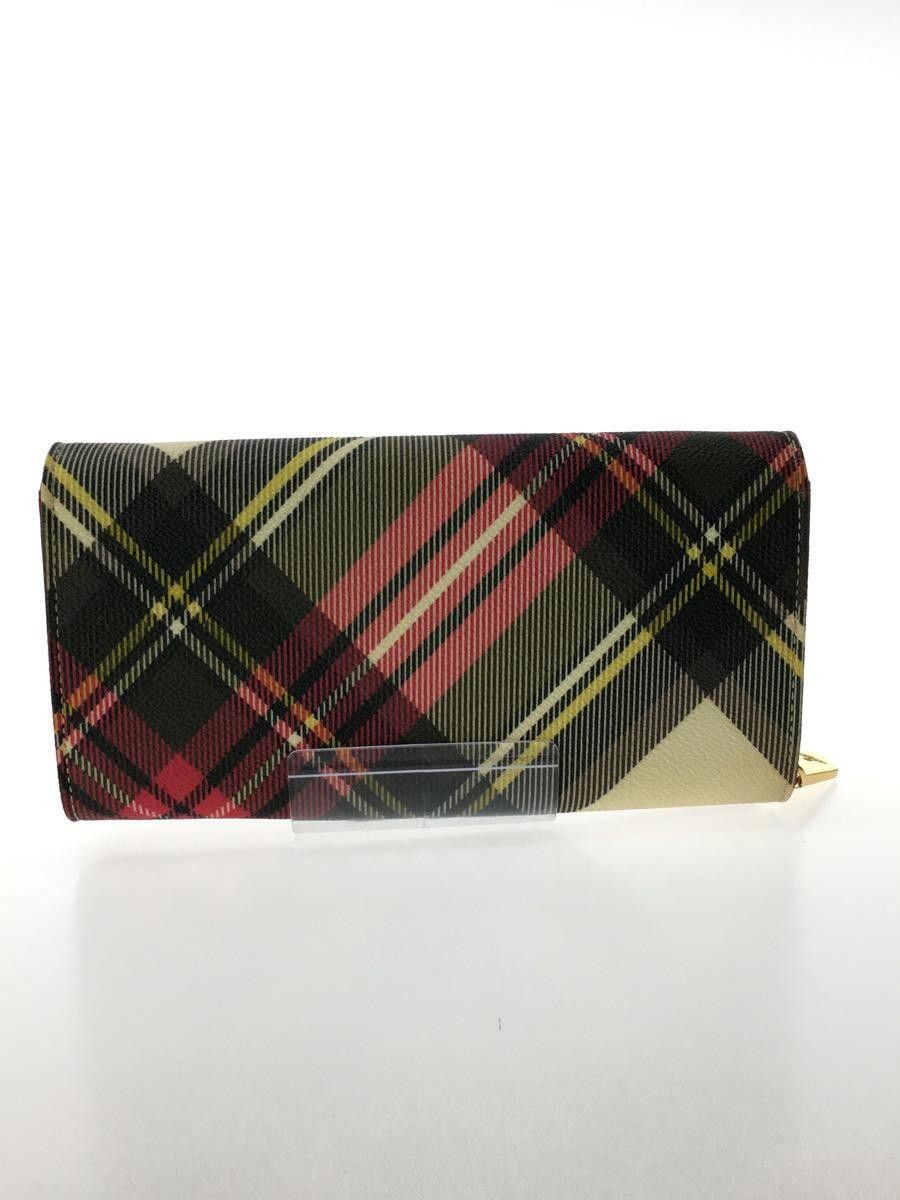 Plaid Orb Logo PVC Long Wallet