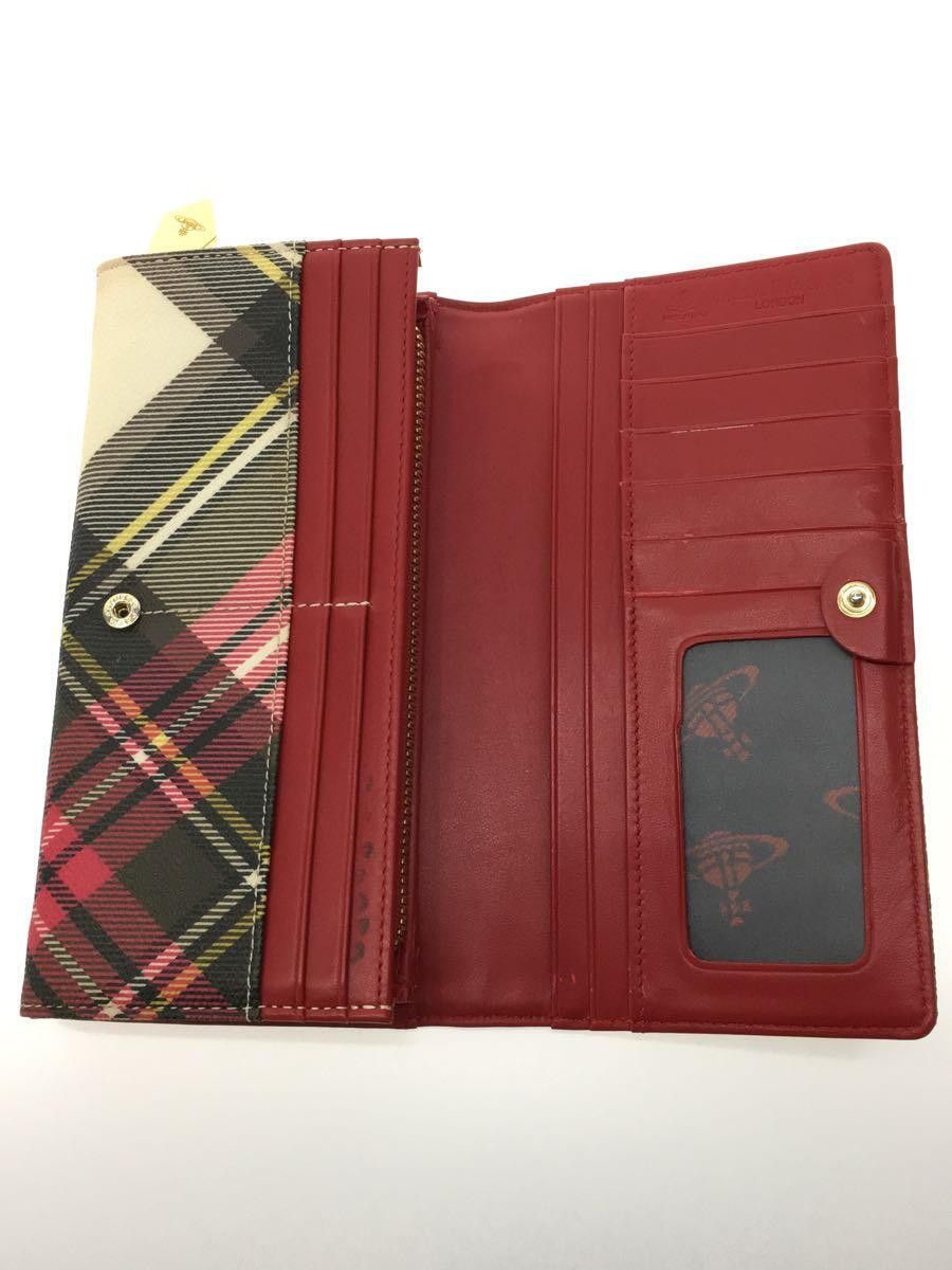 Plaid Orb Logo PVC Long Wallet