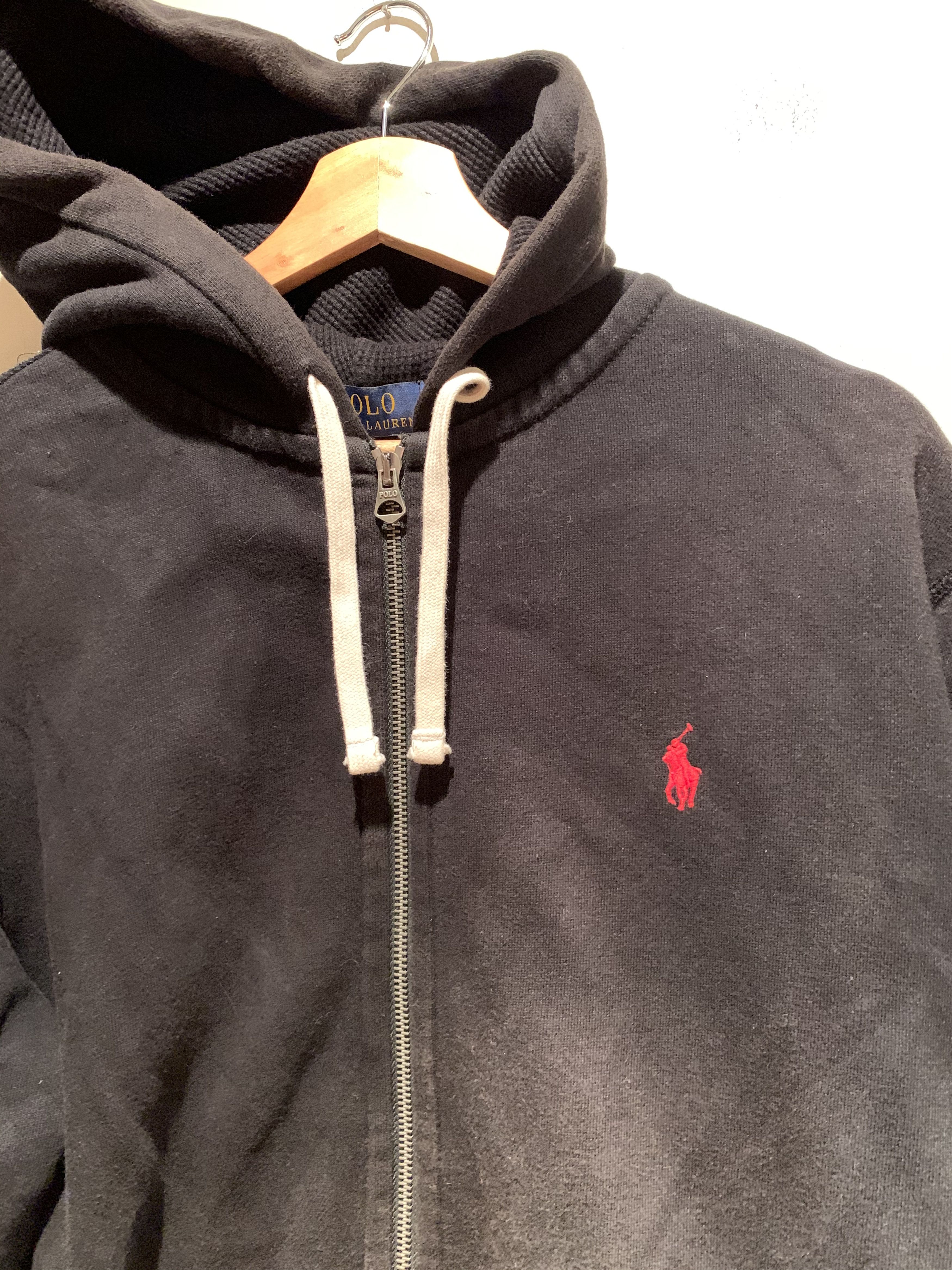 Designer × Polo Ralph Lauren × Ralph Lauren RARE* Polo Ralph Lauren Heavyweight Distressed Stitch Hoodie Size US L / EU 52-54 / 3 - 2 Thumbnail
