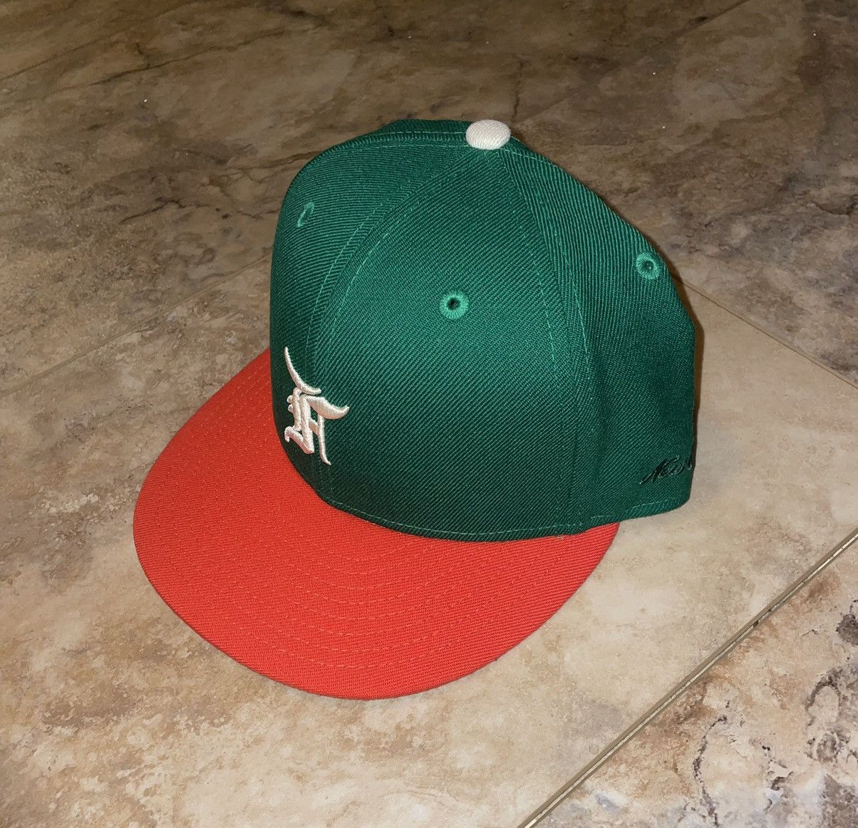 New Era Fear Of God Essentials New Era 59fifty Fitted Hat 7 1 8 Grailed