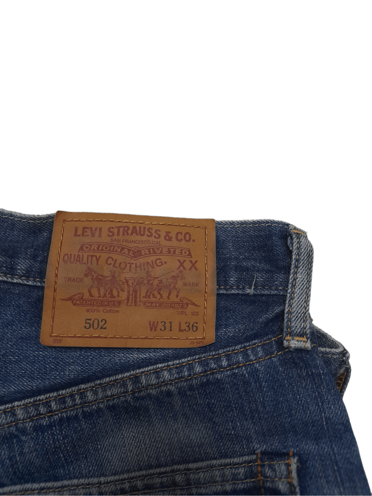 Levi's VTG Levis 502 Big E Denim Selvedge (E444) Size US 29 - 5 Thumbnail