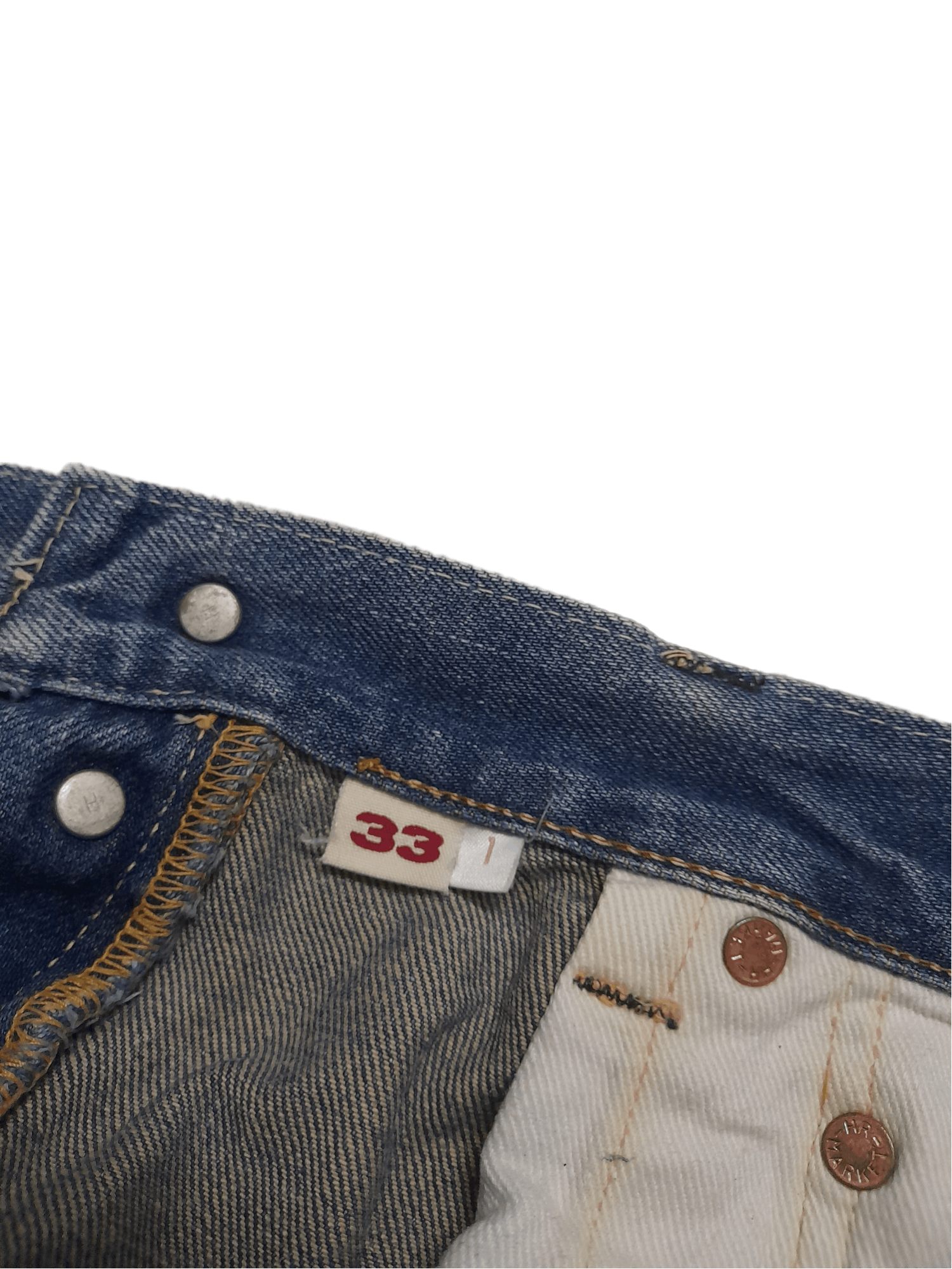 HOLLYWOOD RANCH MARKET Hollywood Ranch Market HRM Selvedge Denim (E446) Size US 29 - 9 Thumbnail