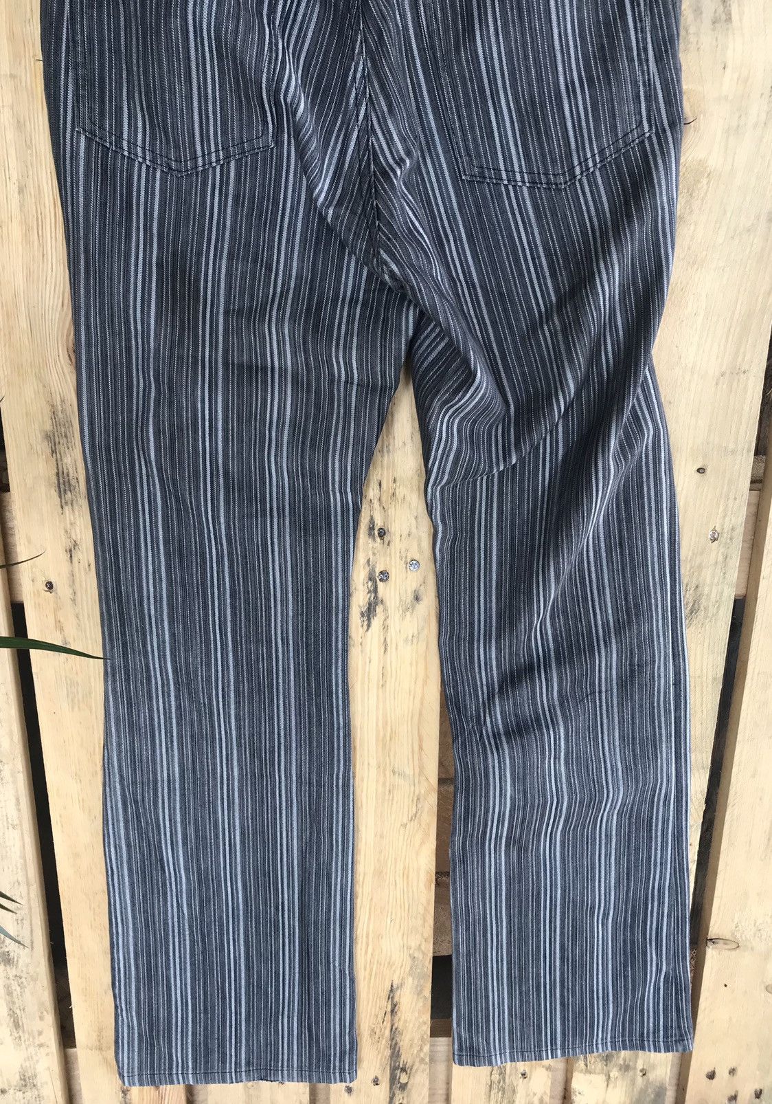 Japanese Brand × Schlussel Archived Schlussel Pinstripe Modern Rockers Jeans Size US 30 / EU 46 - 8 Thumbnail