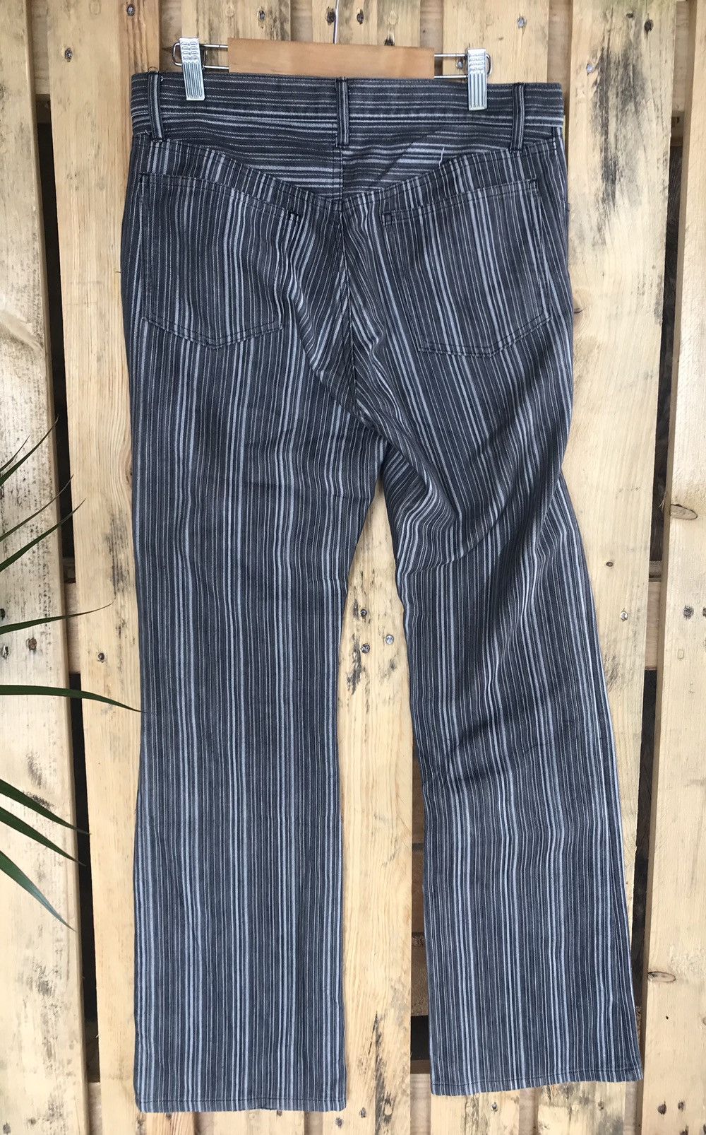 Japanese Brand × Schlussel Archived Schlussel Pinstripe Modern Rockers Jeans Size US 30 / EU 46 - 4 Thumbnail
