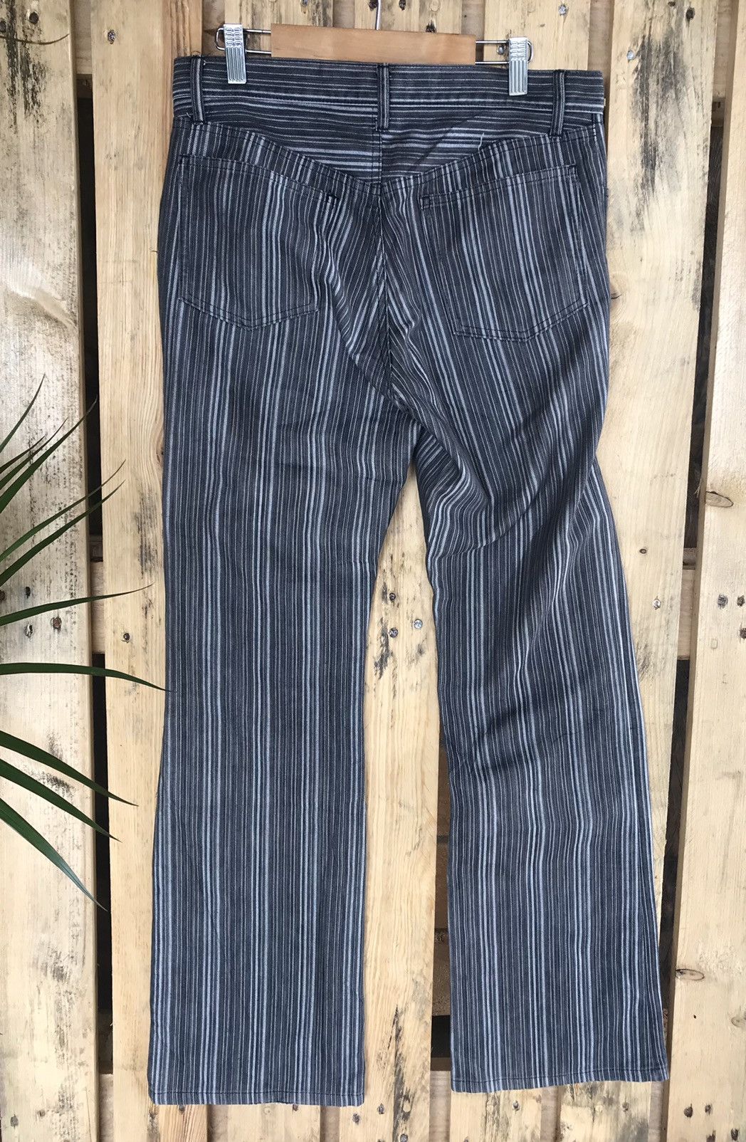 Japanese Brand × Schlussel Archived Schlussel Pinstripe Modern Rockers Jeans Size US 30 / EU 46 - 2 Thumbnail