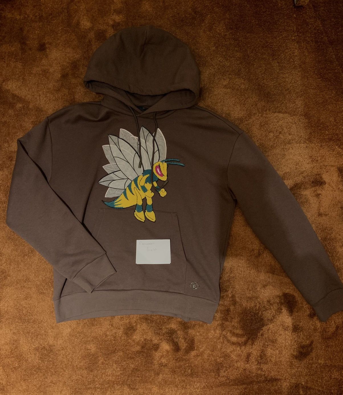 Graphic Bee Patched Hoodie by LV - BRAND NEW, This