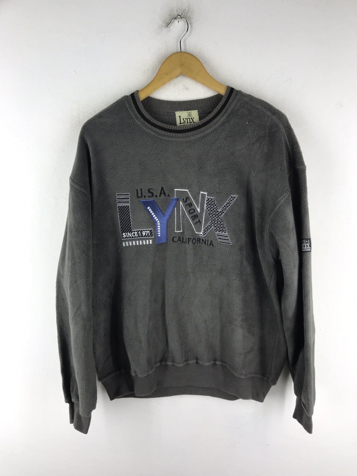 Japanese Brand LYNX FLEECE EMBROIDERY LOGO NICE DESIGN SWEATSHIRT Size US L / EU 52-54 / 3 - 1 Thumbnail