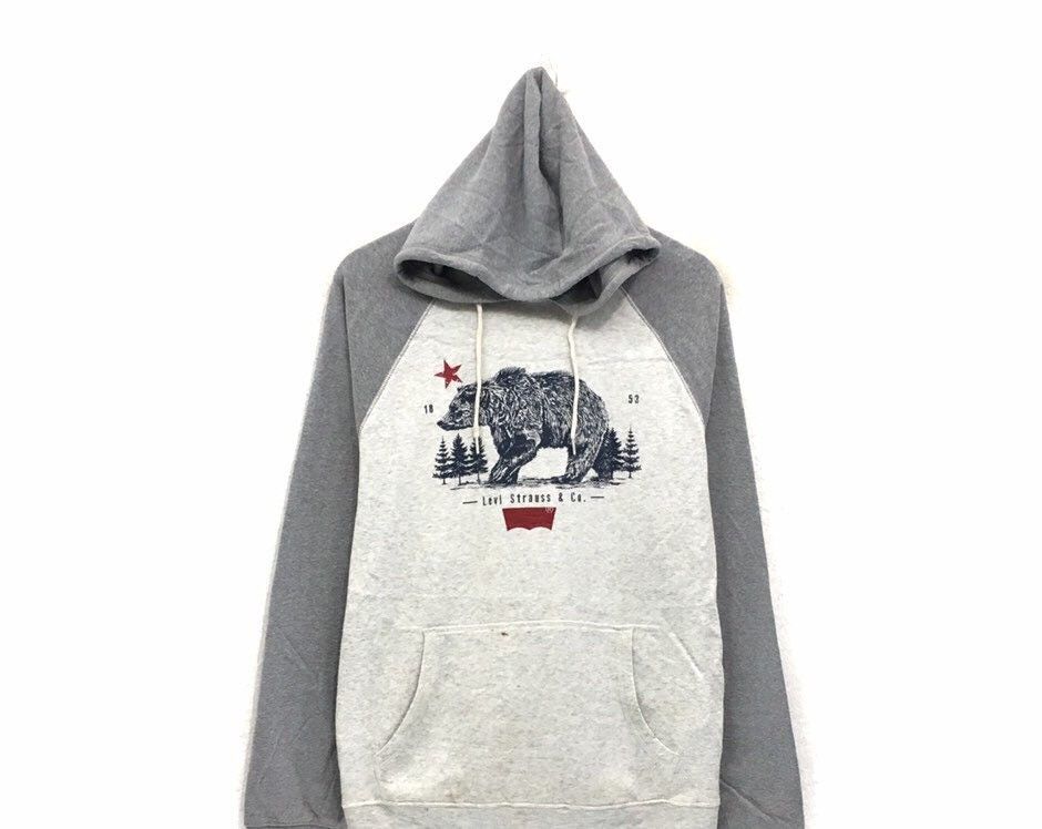 Vintage Levi Strauss Levi's Hoodie Sweatshirt Big Logo