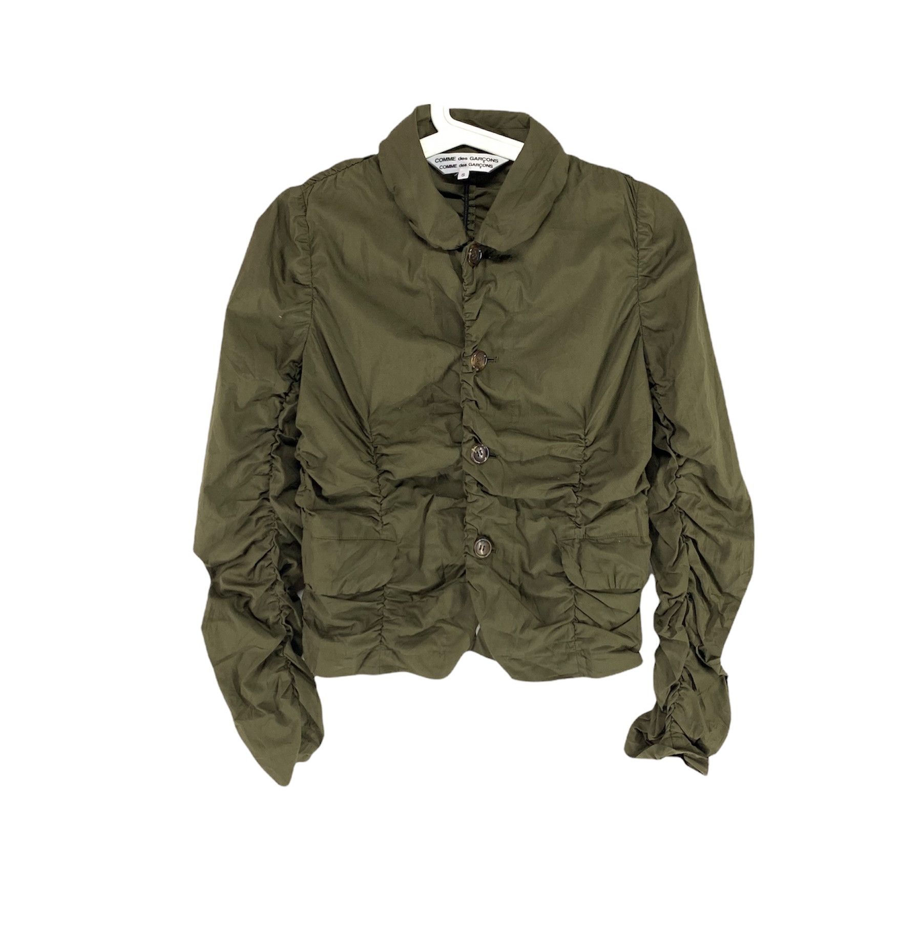 Comme des Garcons × Designer FW08 Comme Des Garcons elastic wrinkled button shirt Size S / US 4 / IT 40 - 1 Thumbnail