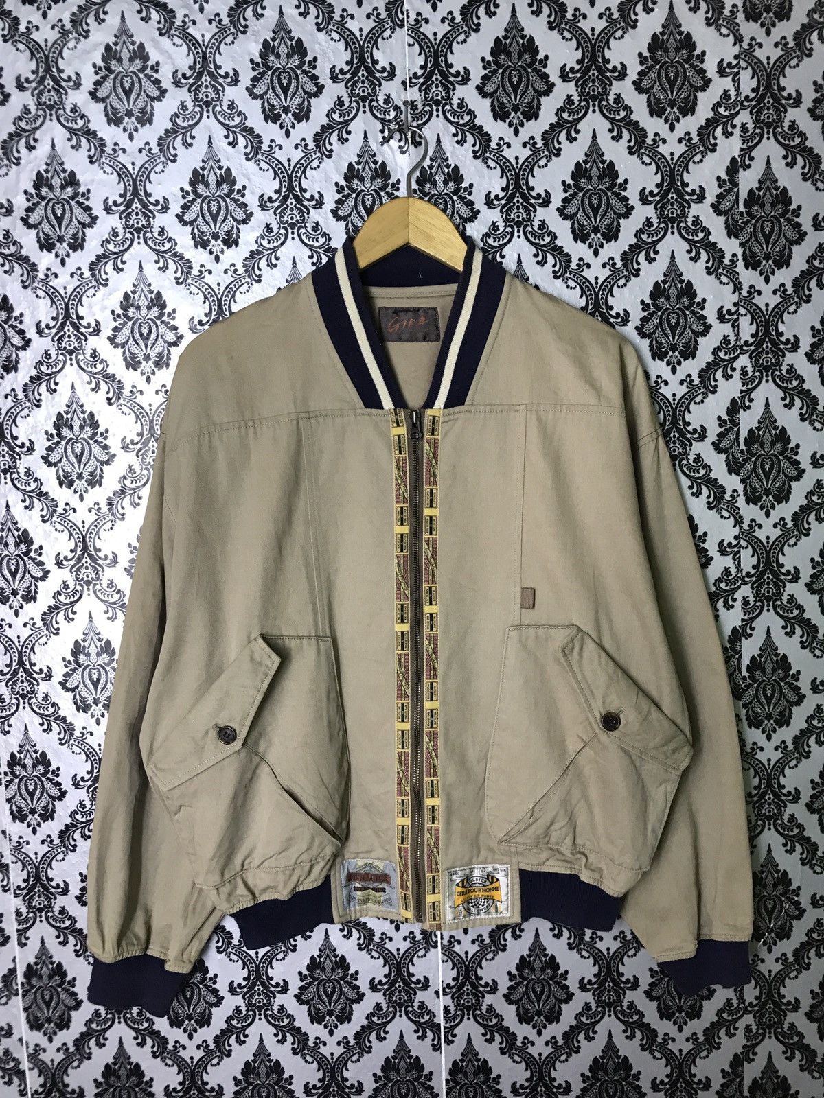 Japanese Brand GIRA POUR HOMME BLOUSON BOMBER STYLE JACKET Size US M / EU 48-50 / 2 - 1 Thumbnail