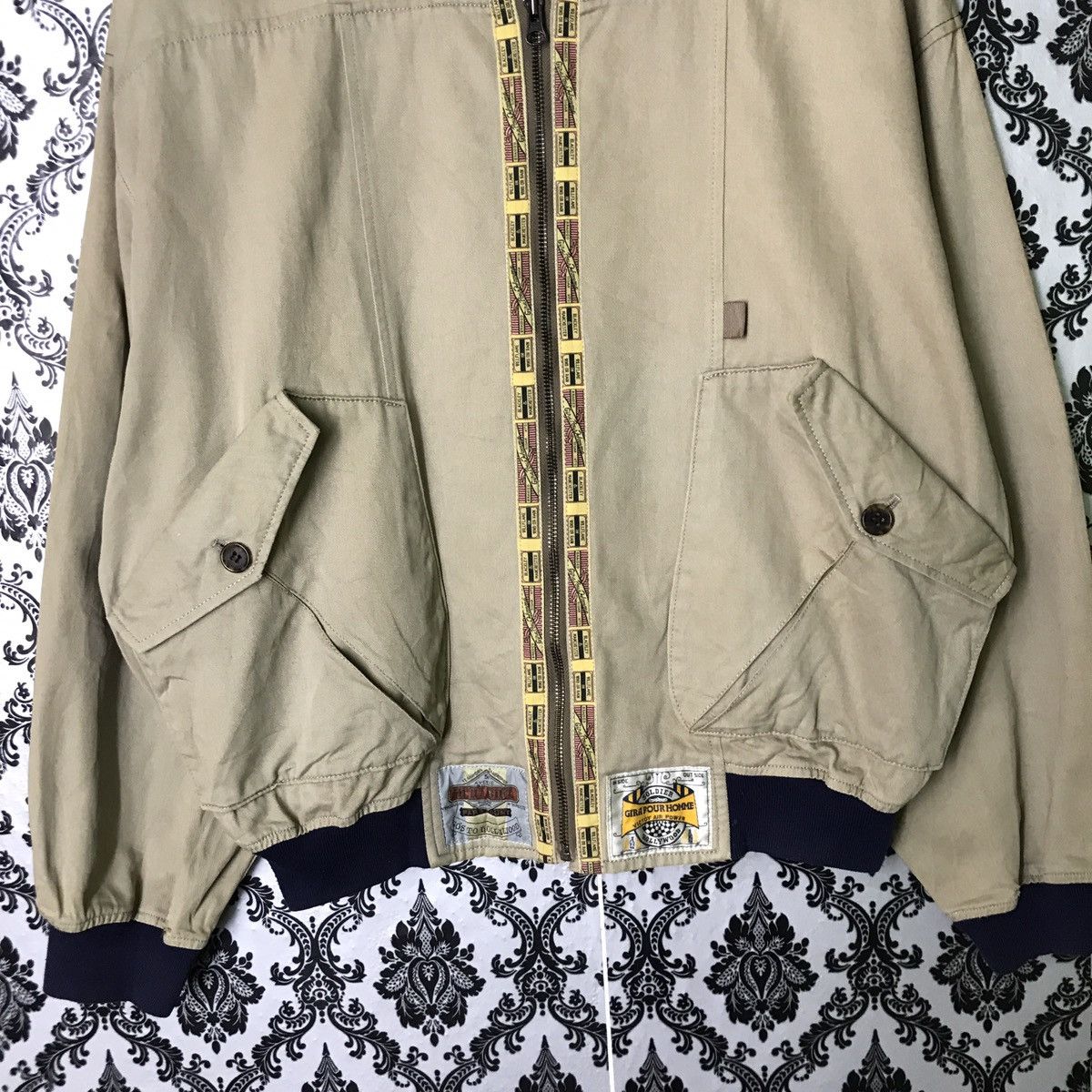 Japanese Brand GIRA POUR HOMME BLOUSON BOMBER STYLE JACKET Size US M / EU 48-50 / 2 - 2 Thumbnail