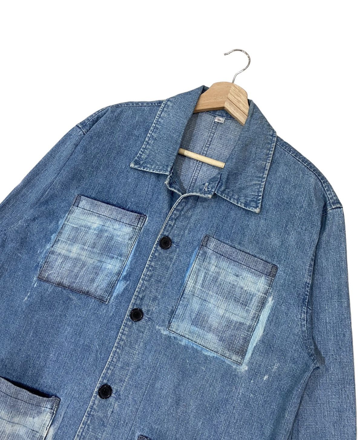 Indigo × Japanese Brand × Pure Blue Japan 🇯🇵 VTG PURE BLUE JAPAN INDIGO PATCHWORK WORKWEAR JACKET Size US M / EU 48-50 / 2 - 6 Thumbnail