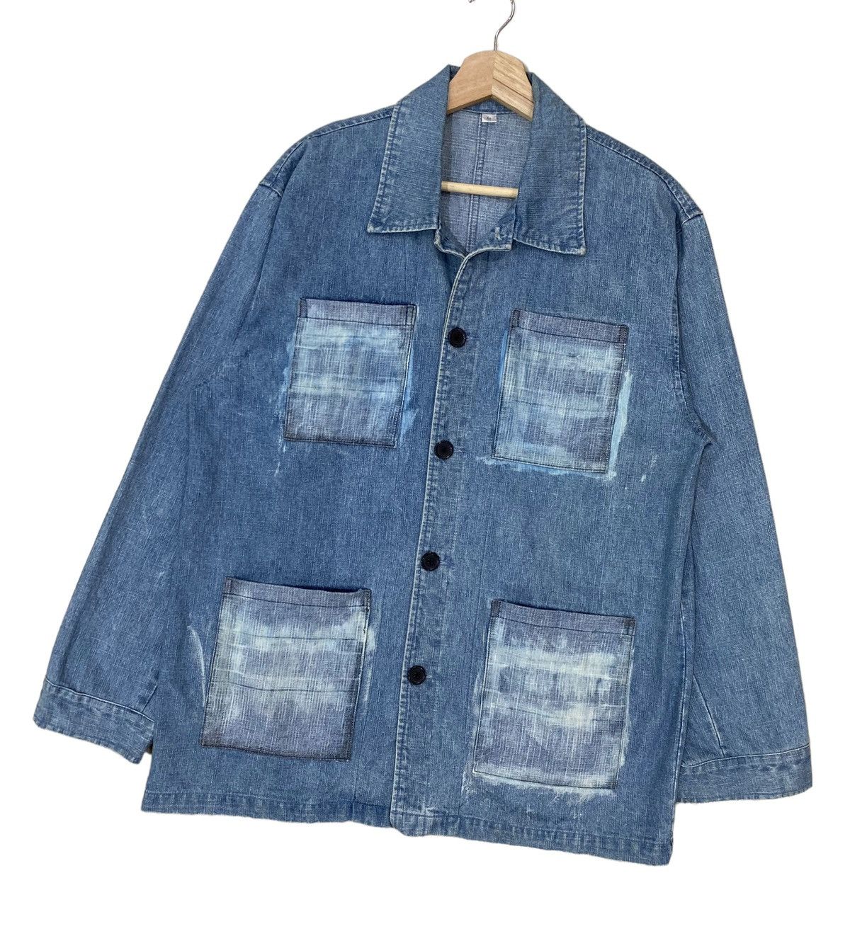 Indigo × Japanese Brand × Pure Blue Japan 🇯🇵 VTG PURE BLUE JAPAN INDIGO PATCHWORK WORKWEAR JACKET Size US M / EU 48-50 / 2 - 2 Thumbnail