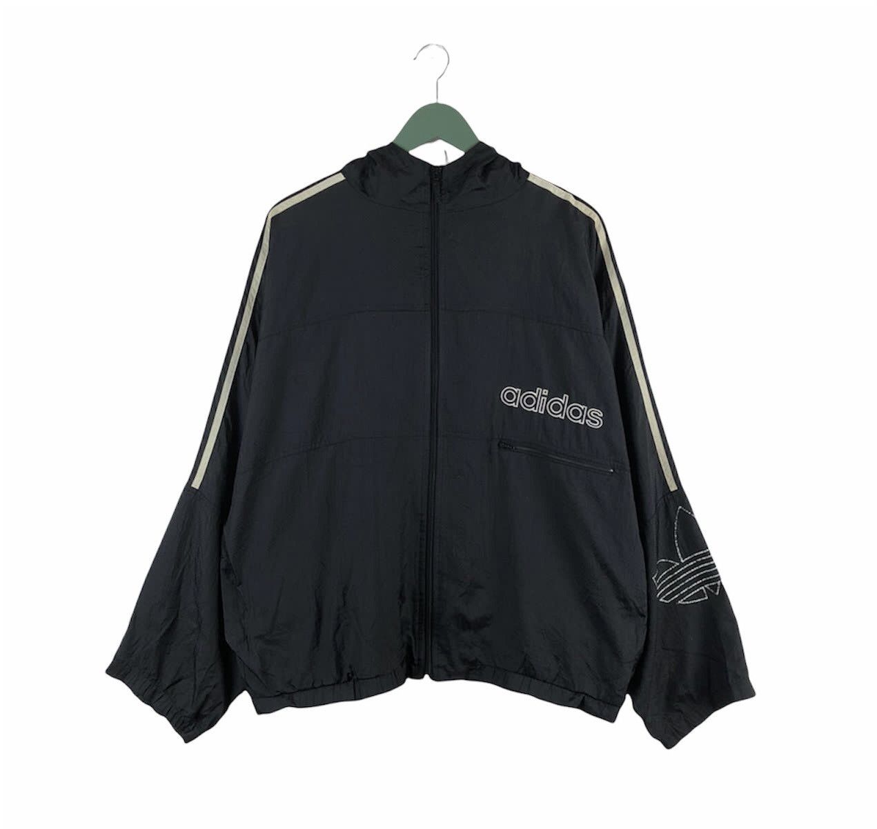 Adidas × Vintage Adidas 90s Retro Track Suit Top Full Zip