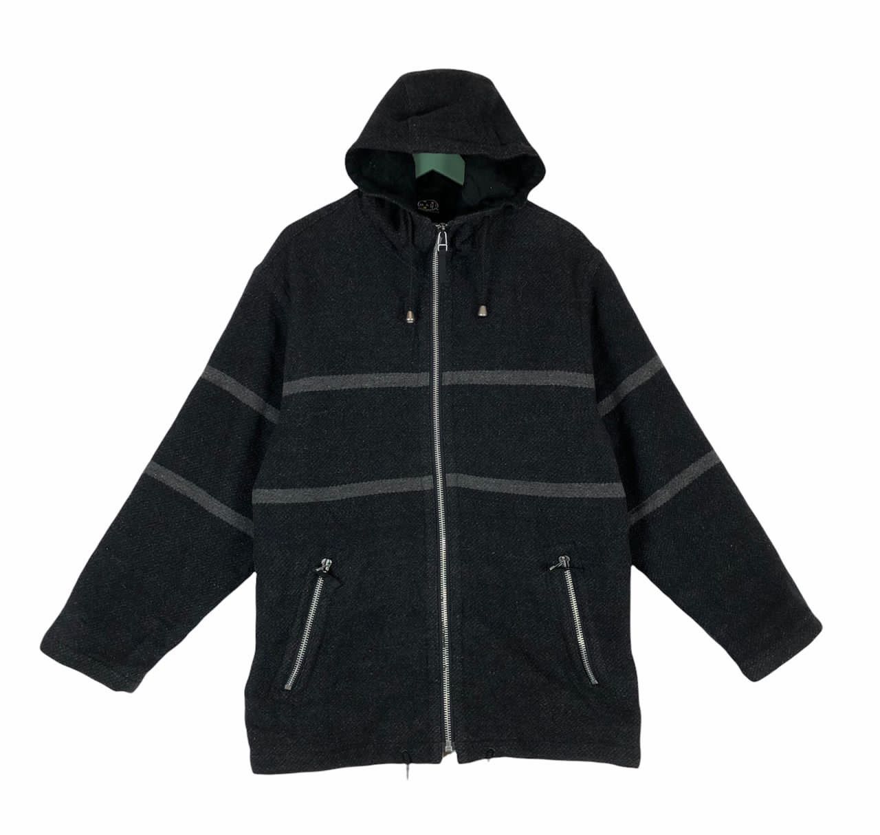 Vtg 90s Maui and Sons wool zipper coat jacket
