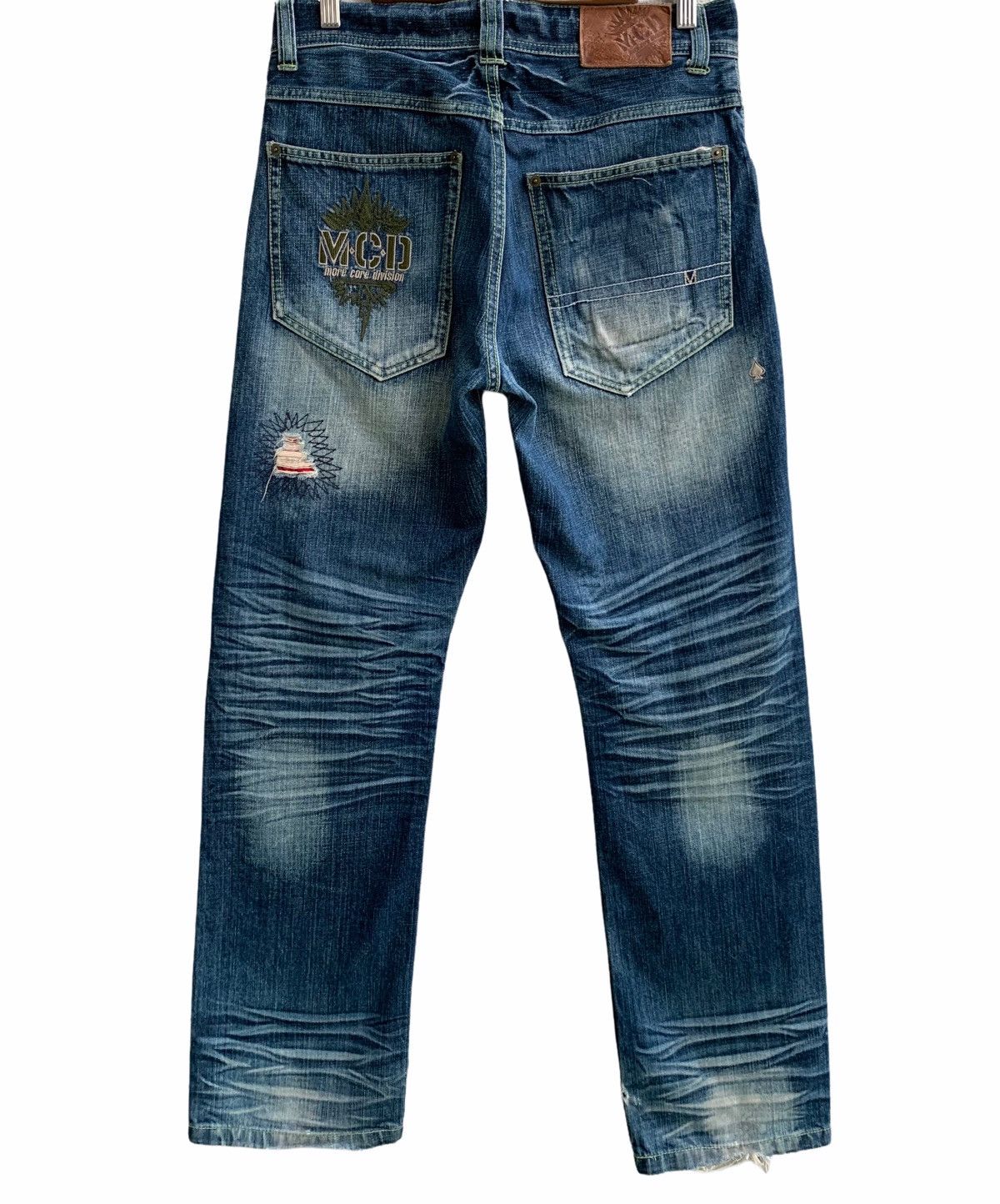 Japanese Brand More Core Division Distressed style Denim Jeans Size US 32 / EU 48 - 2 Thumbnail