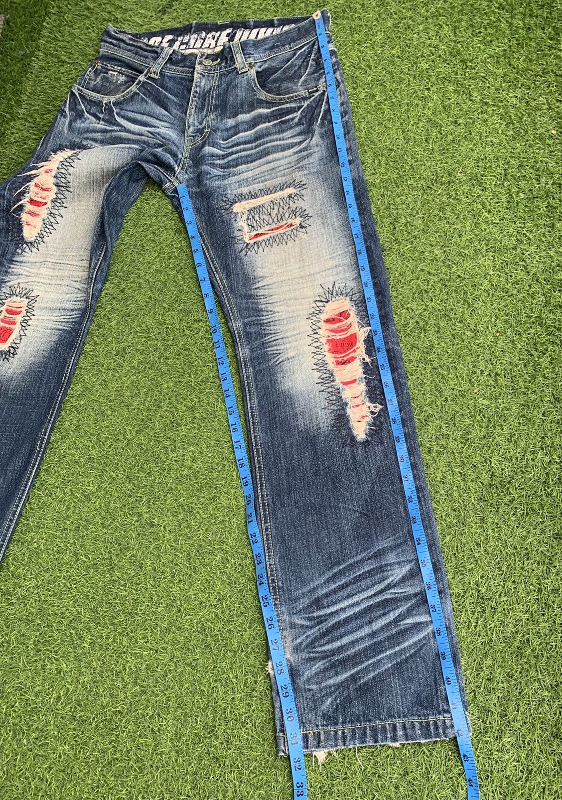 Japanese Brand More Core Division Distressed style Denim Jeans Size US 32 / EU 48 - 20 Thumbnail