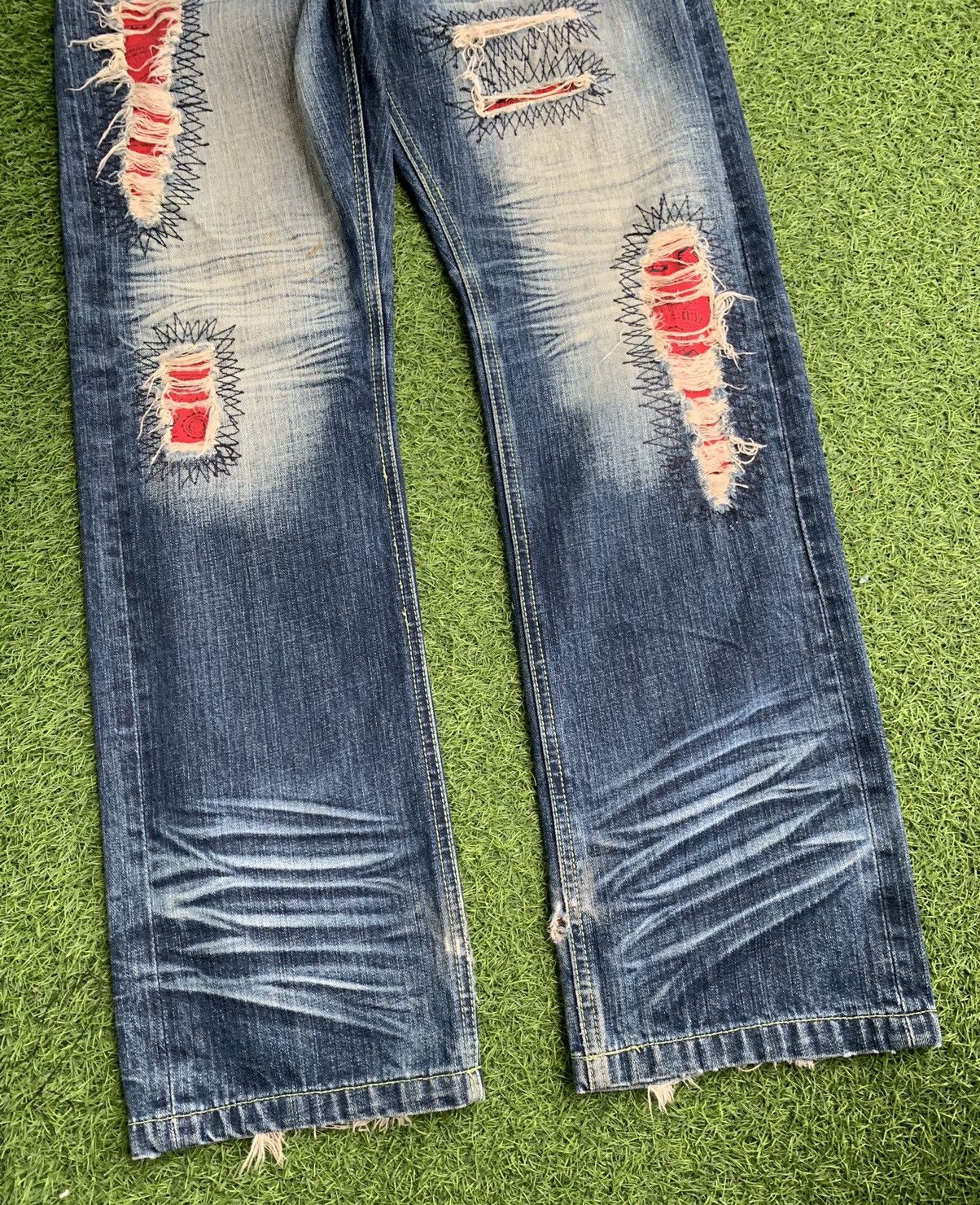 Japanese Brand More Core Division Distressed style Denim Jeans Size US 32 / EU 48 - 16 Thumbnail