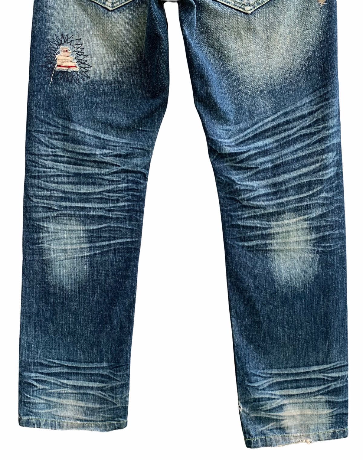Japanese Brand More Core Division Distressed style Denim Jeans Size US 32 / EU 48 - 12 Thumbnail