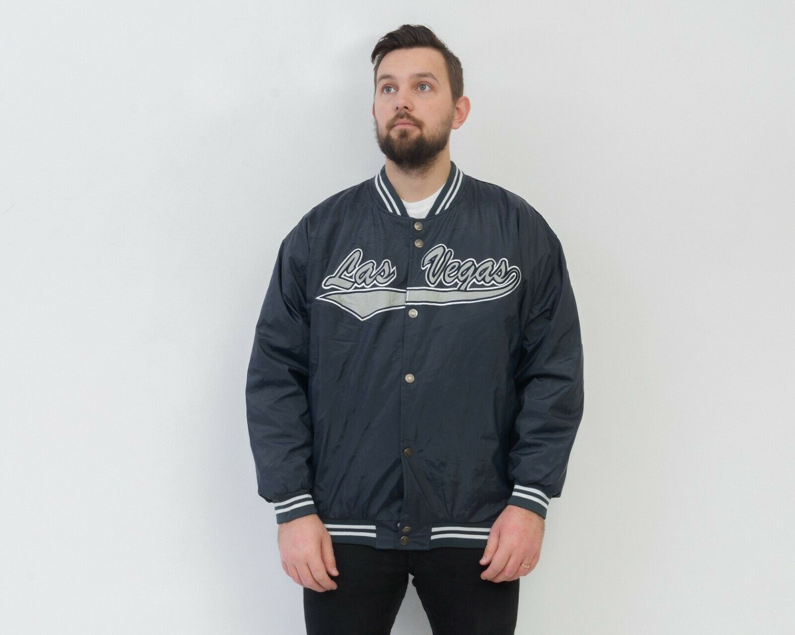 Vintage VON LAUREN Las Vegas Varsity Jacket XL Coat College Retro Size US XL / EU 56 / 4 - 3 Thumbnail