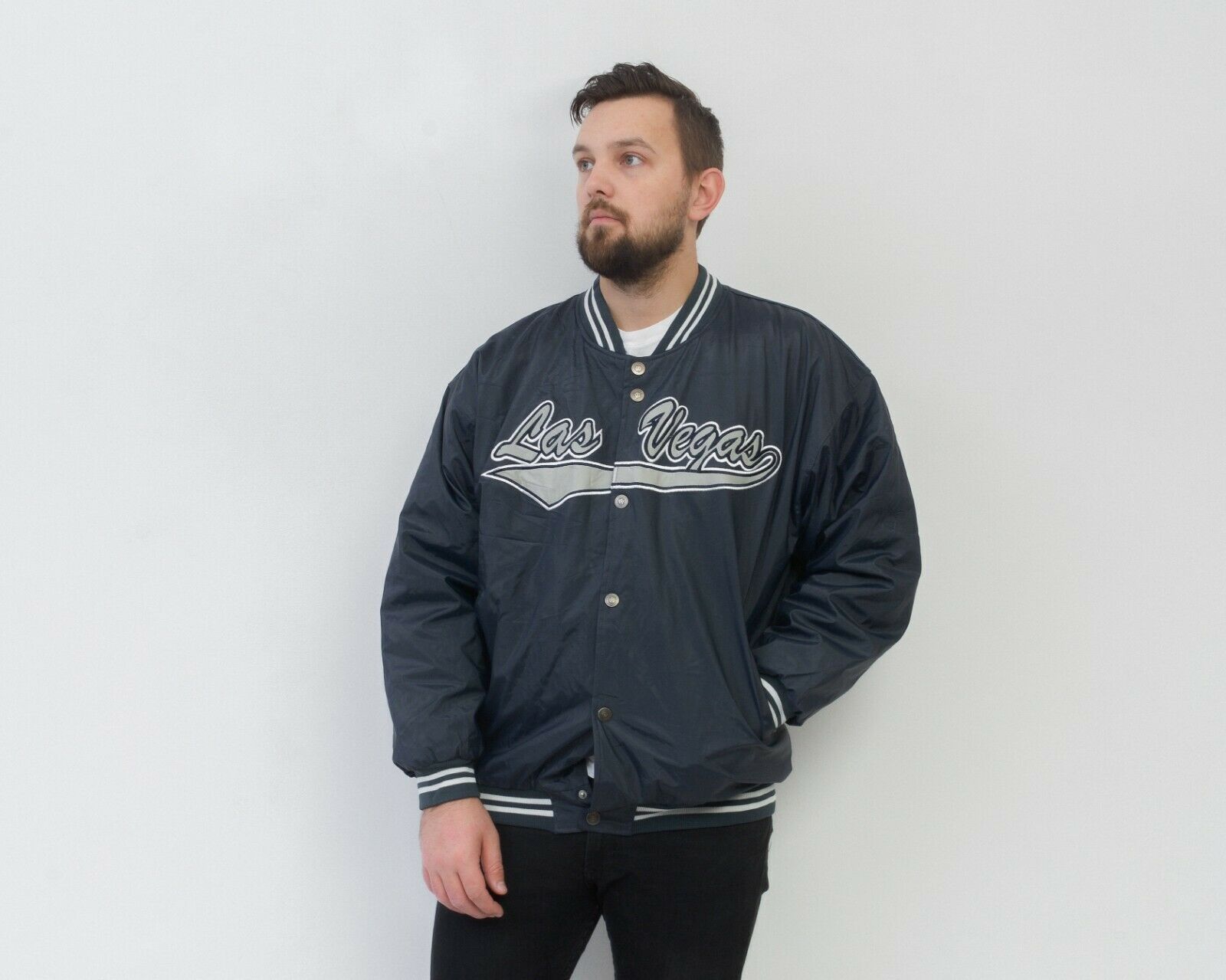Vintage VON LAUREN Las Vegas Varsity Jacket XL Coat College Retro Size US XL / EU 56 / 4 - 2 Thumbnail
