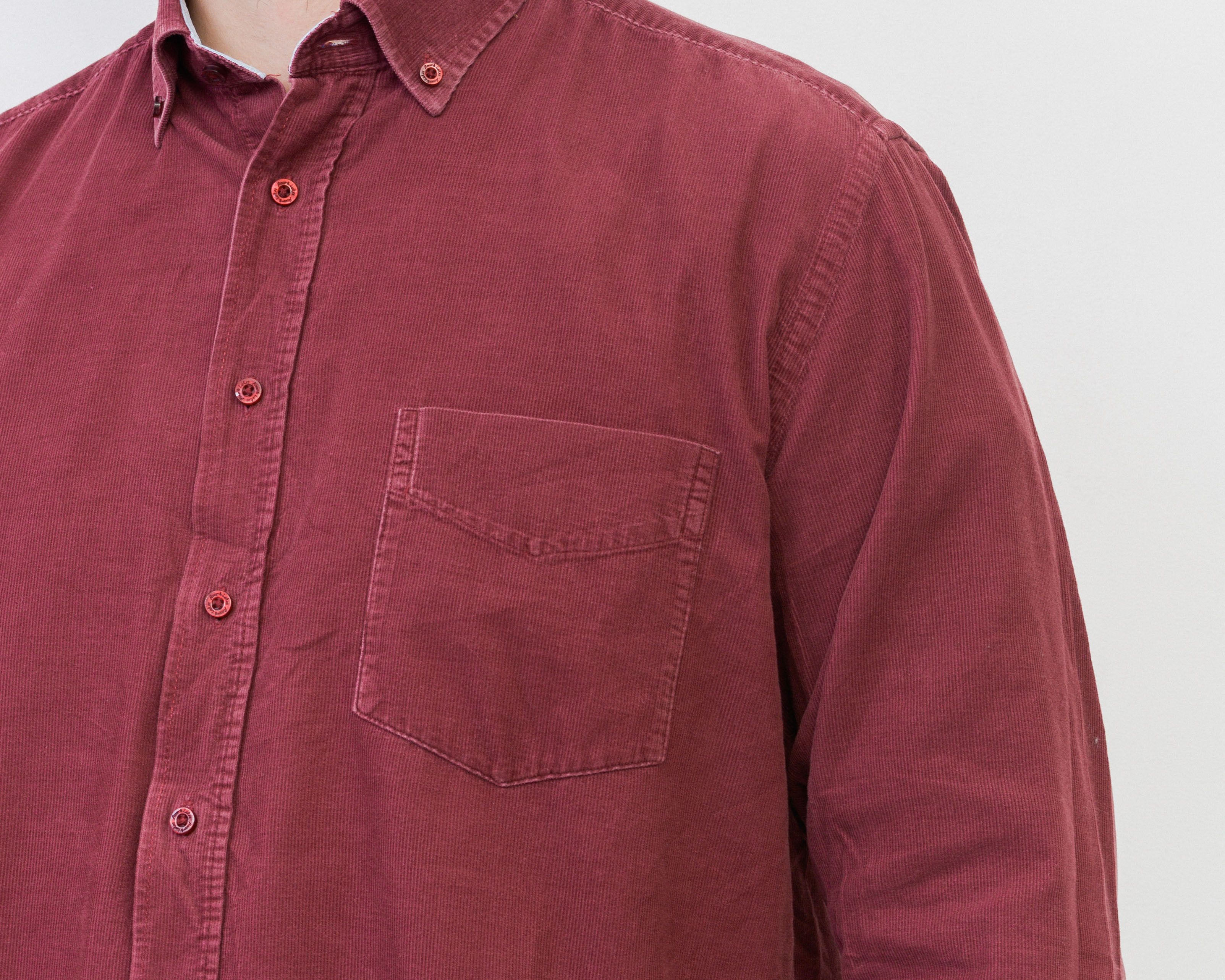 Vintage ROVER & LAKES Soft Cord Shirt Corduroy Long Sleeved Retro Size US L / EU 52-54 / 3 - 3 Thumbnail