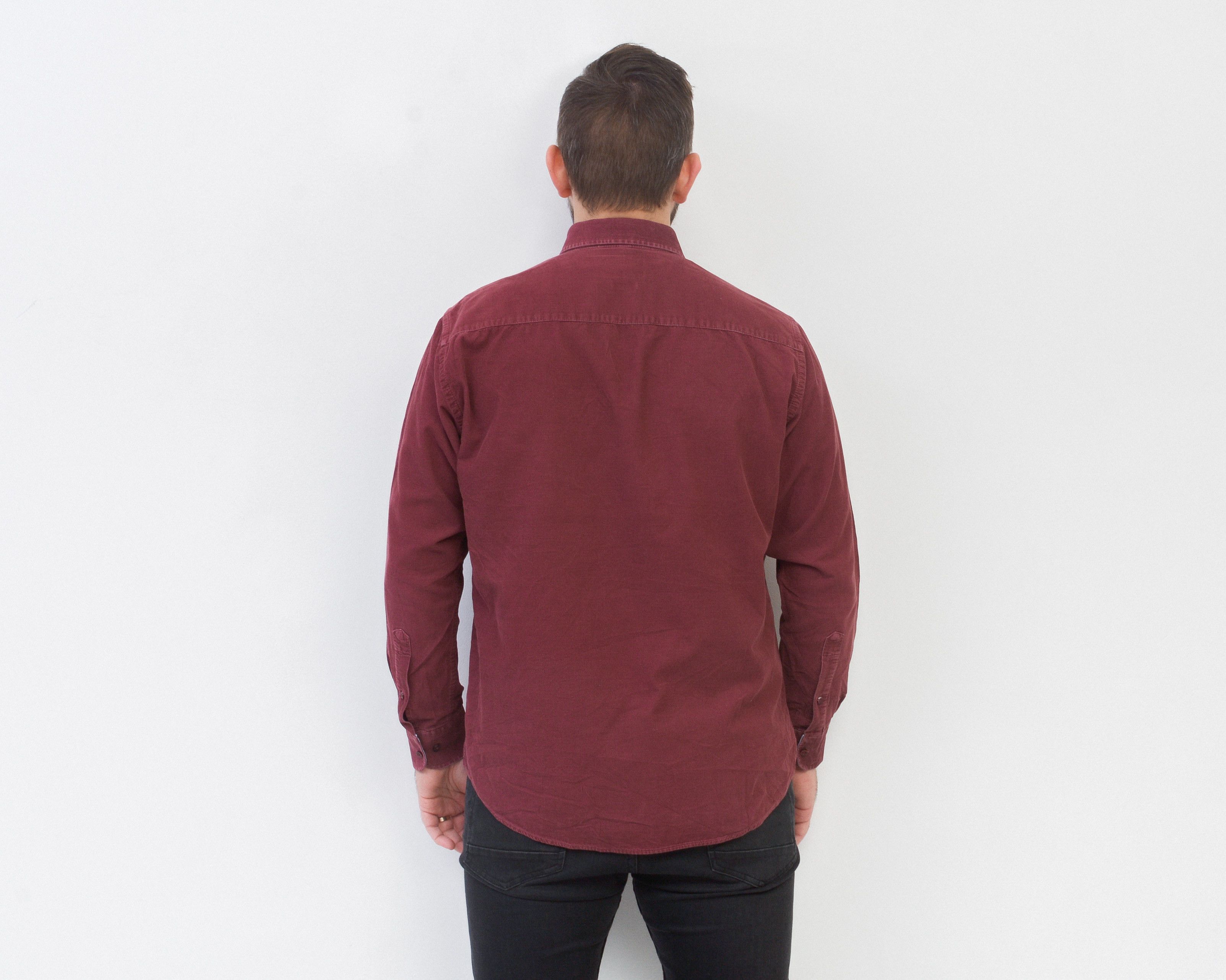 Vintage ROVER & LAKES Soft Cord Shirt Corduroy Long Sleeved Retro Size US L / EU 52-54 / 3 - 4 Thumbnail