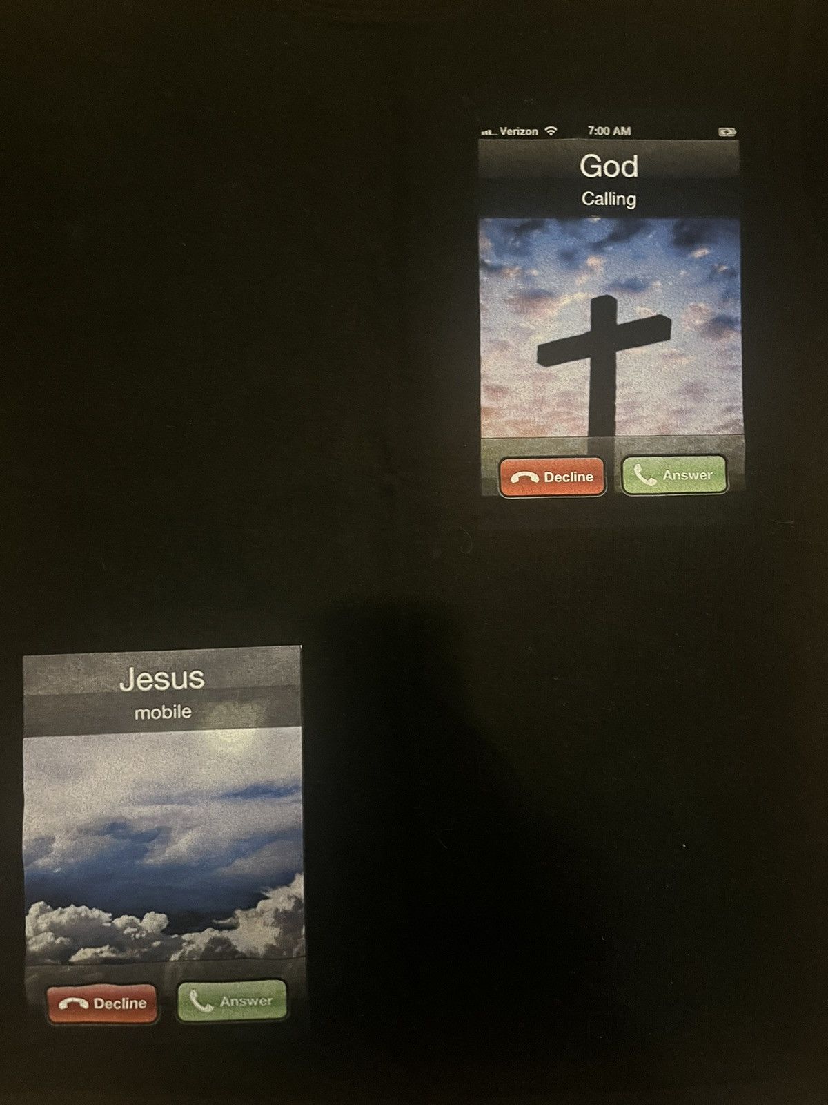 Seventh Heaven Seventh Heaven Black Jesus Calling Tee Size US S / EU 44-46 / 1 - 4 Thumbnail