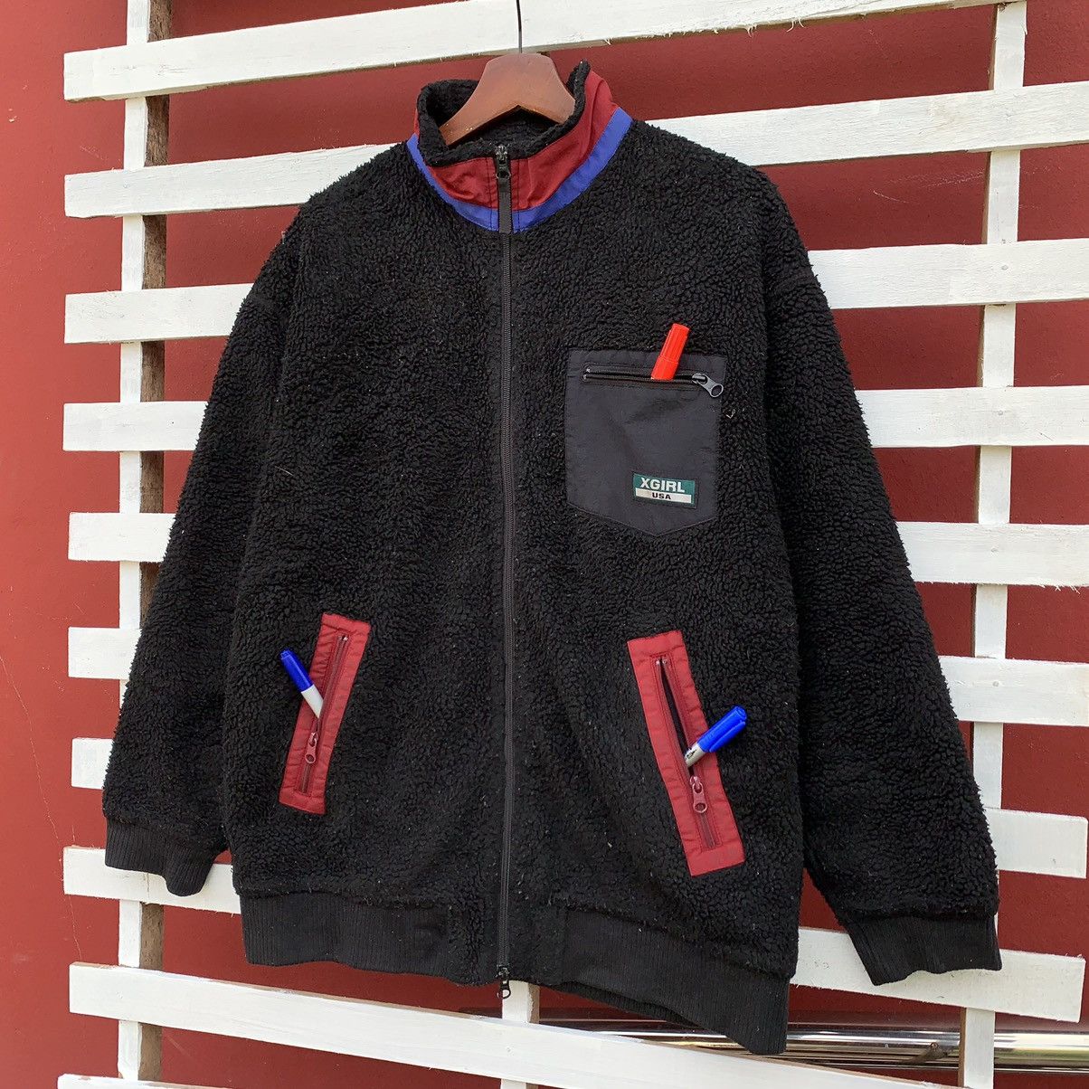 Other Xgirl Usa Sherpa Fleece Jacket Size US L / EU 52-54 / 3 - 5 Thumbnail