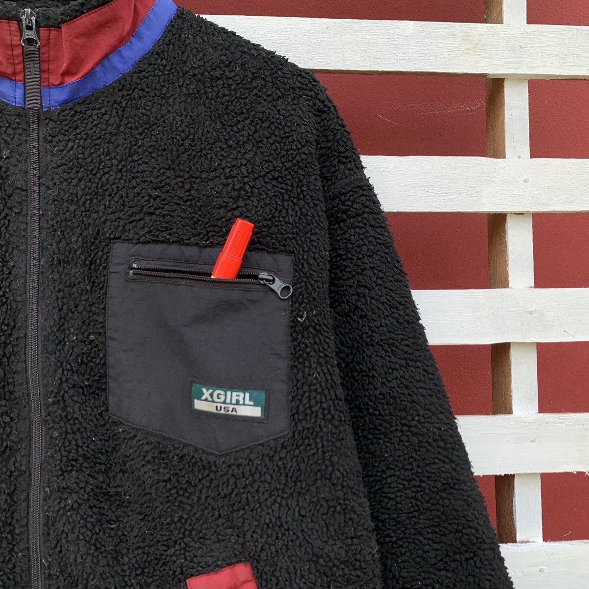Other Xgirl Usa Sherpa Fleece Jacket Size US L / EU 52-54 / 3 - 7 Thumbnail