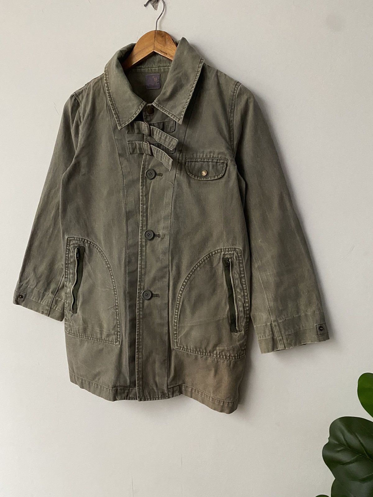 image of Seditionaries Qtop Olivier Green Jacket Punk Design Nice Style, Men's (Size Medium)