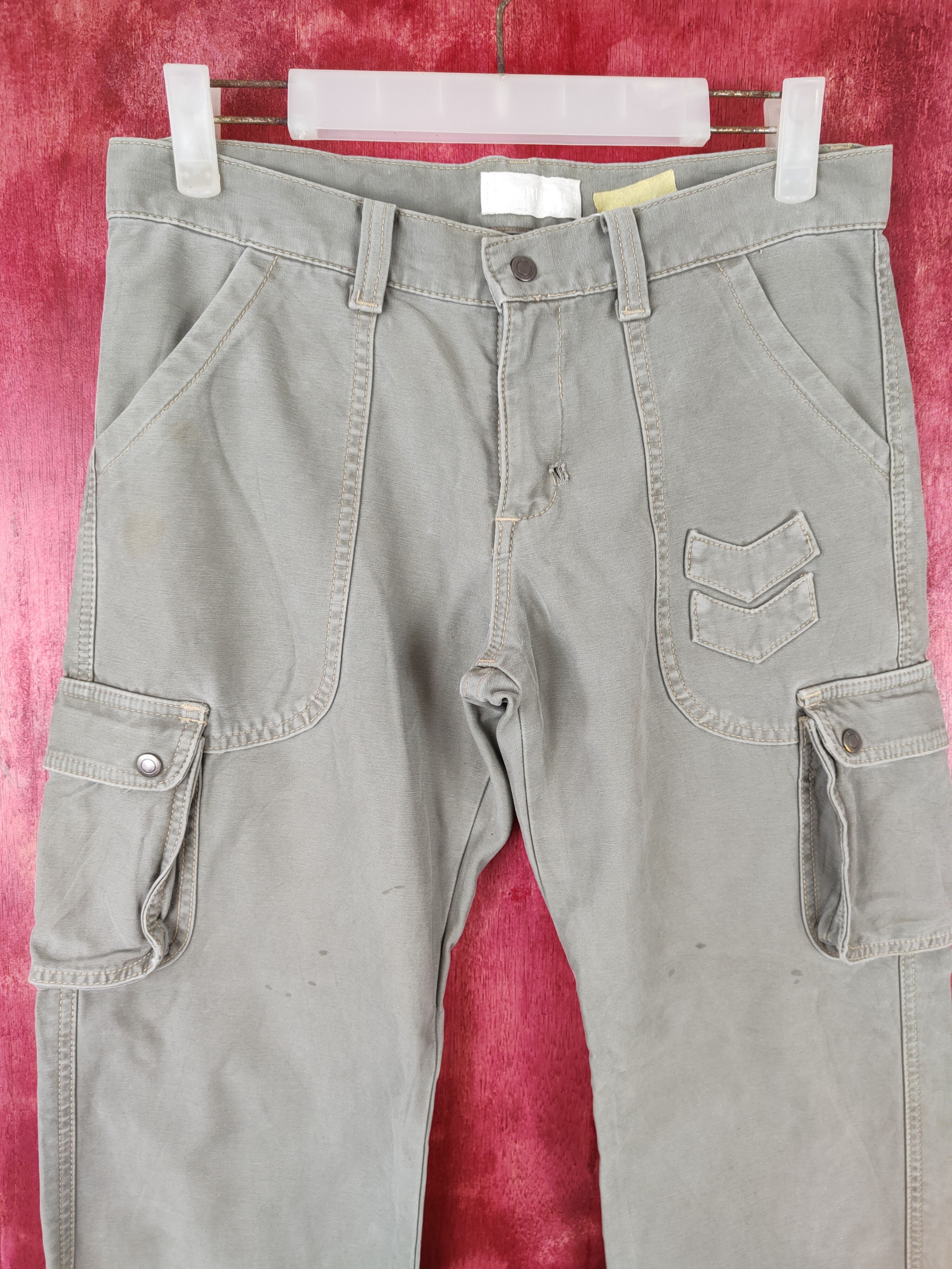 Fiorucci × Japanese Brand Fiorucci Gray Multi Pocket Tactical Cargo Pants #S509 Size US 30 / EU 46 - 2 Thumbnail