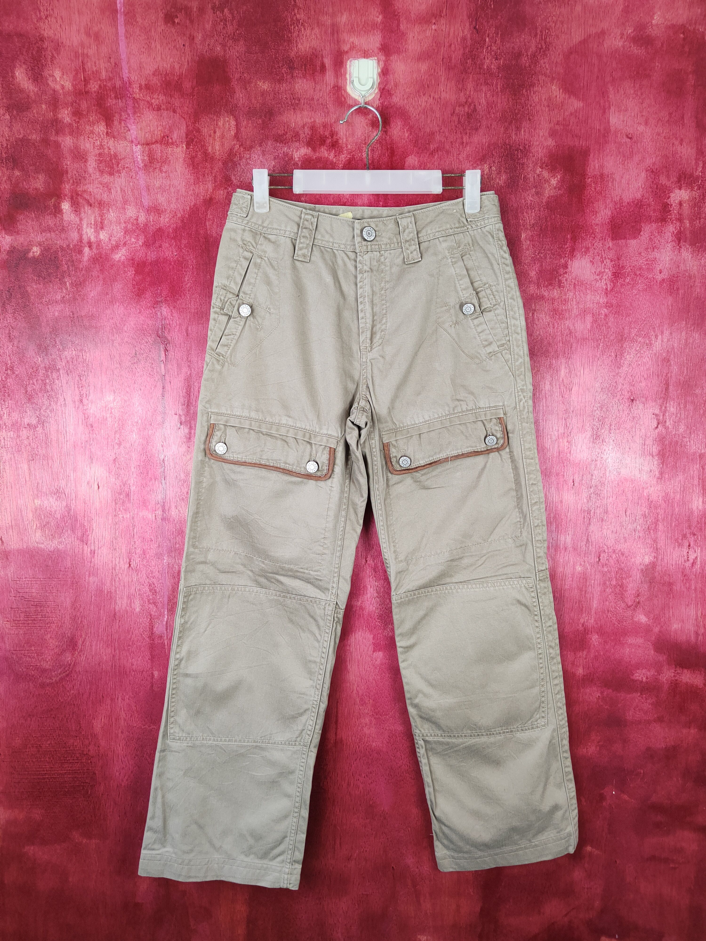 Japanese Brand Edwin® Brown Multi Pocket Tactical Cargo Pants #S508 Size US 28 / EU 44 - 1 Thumbnail