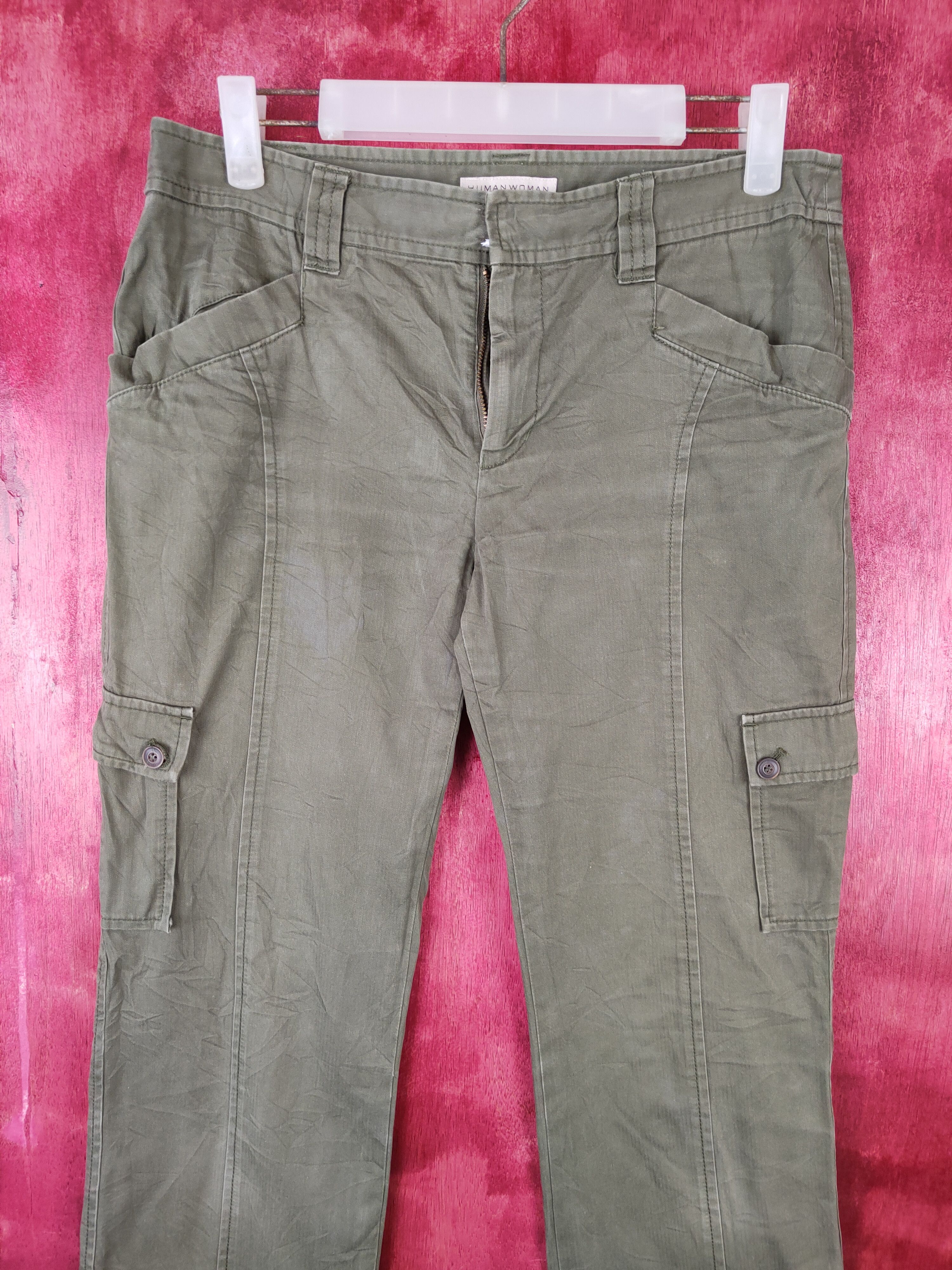 Japanese Brand × Vintage Human Woman Multi Pocket Tactical Cargo Pants #S504 Size 28" / US 6 / IT 42 - 2 Thumbnail