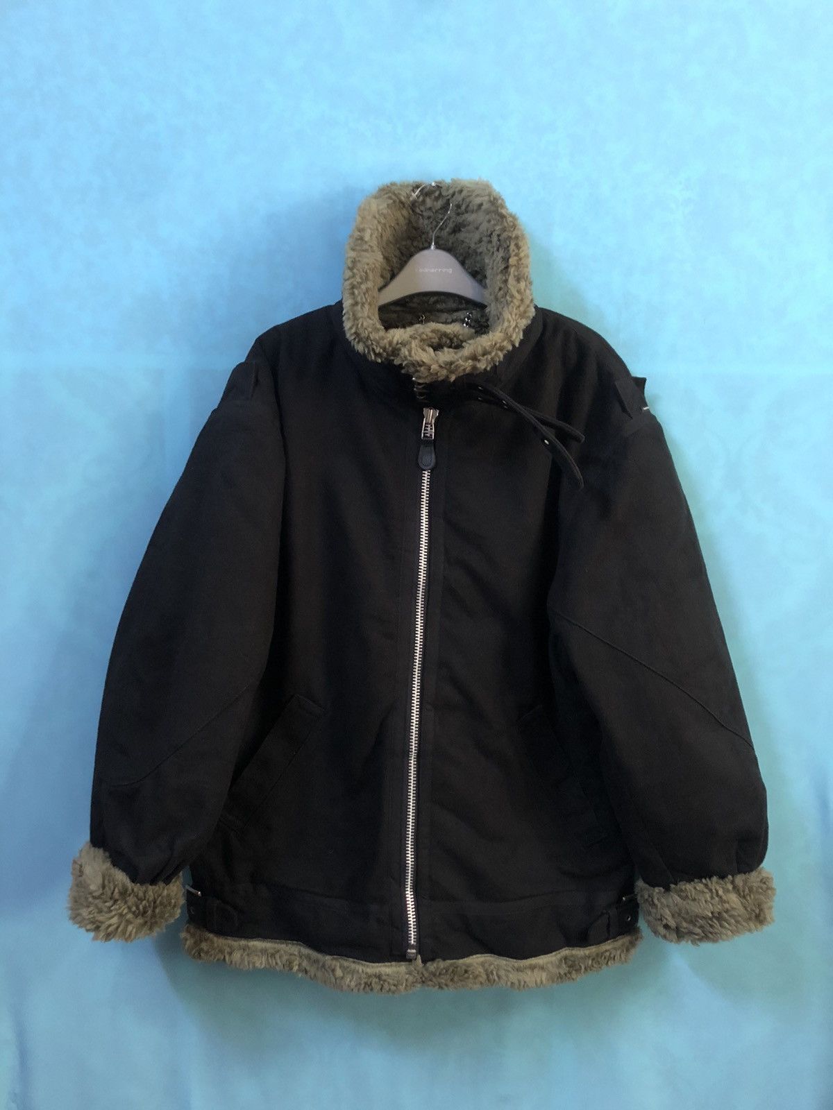 Post Overalls 2000s heavy b3 b-3 faux fur #A2 Size US L / EU 52-54 / 3 - 2 Thumbnail