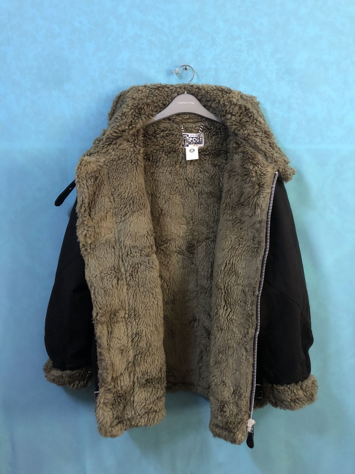 Post Overalls 2000s heavy b3 b-3 faux fur #A2 Size US L / EU 52-54 / 3 - 5 Thumbnail