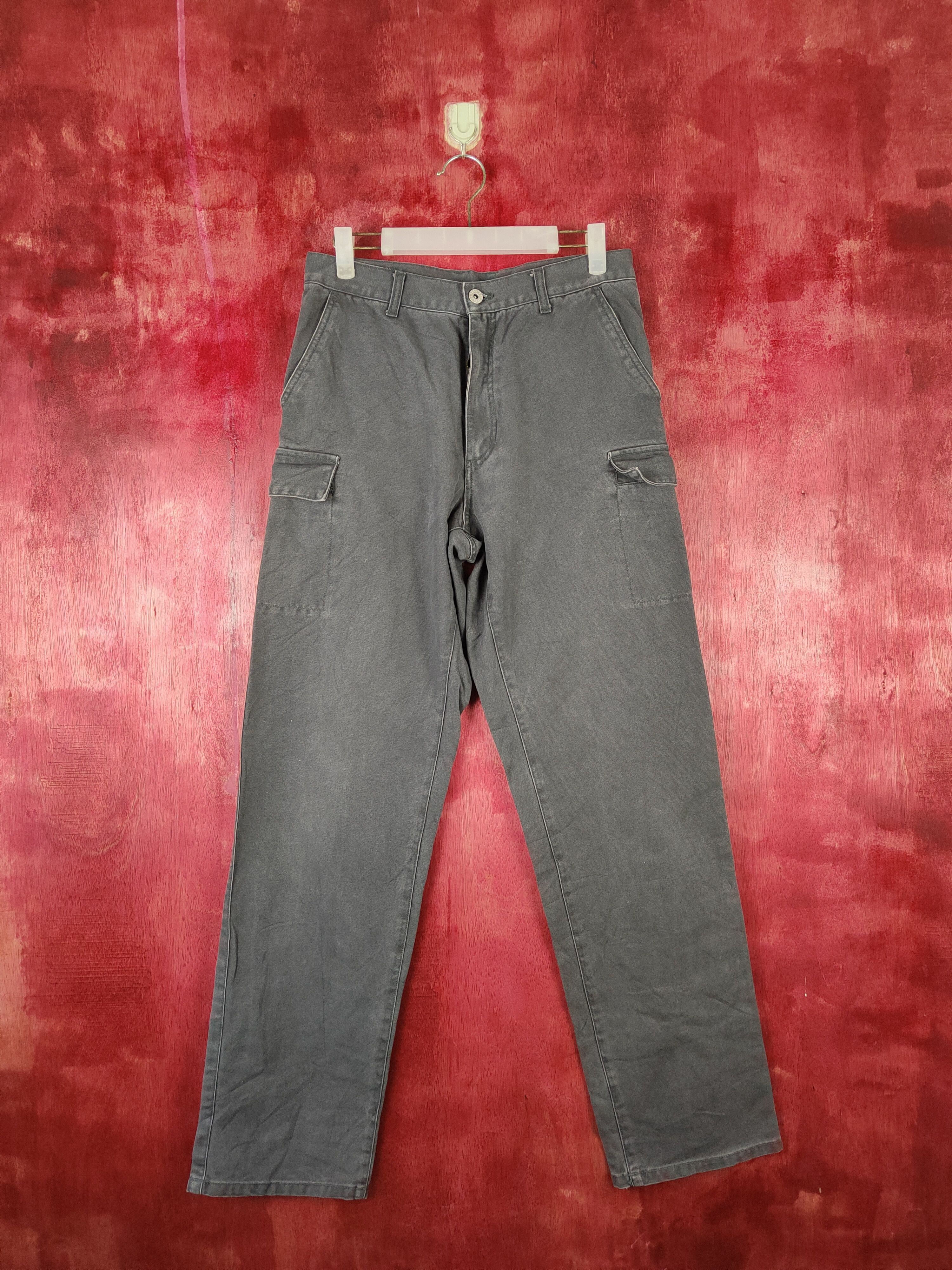 Japanese Brand × Vintage Japan Dark Blue Multi Pocket Tactical Cargo Pants #S502 Size US 30 / EU 46 - 1 Thumbnail