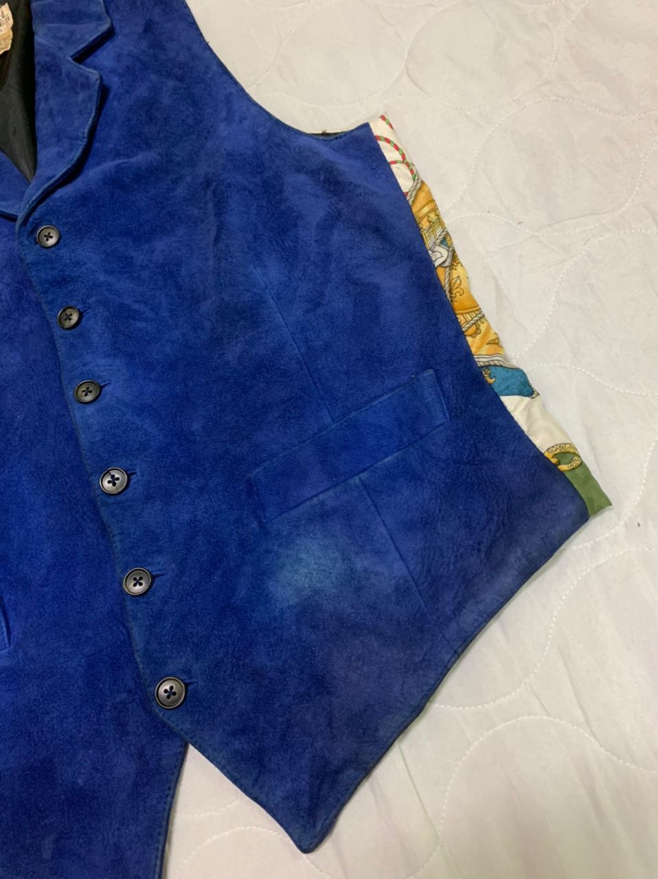 Hermes Vintage Hermes Baroque Silk Leather Waistcoat Size US M / EU 48-50 / 2 - 3 Thumbnail