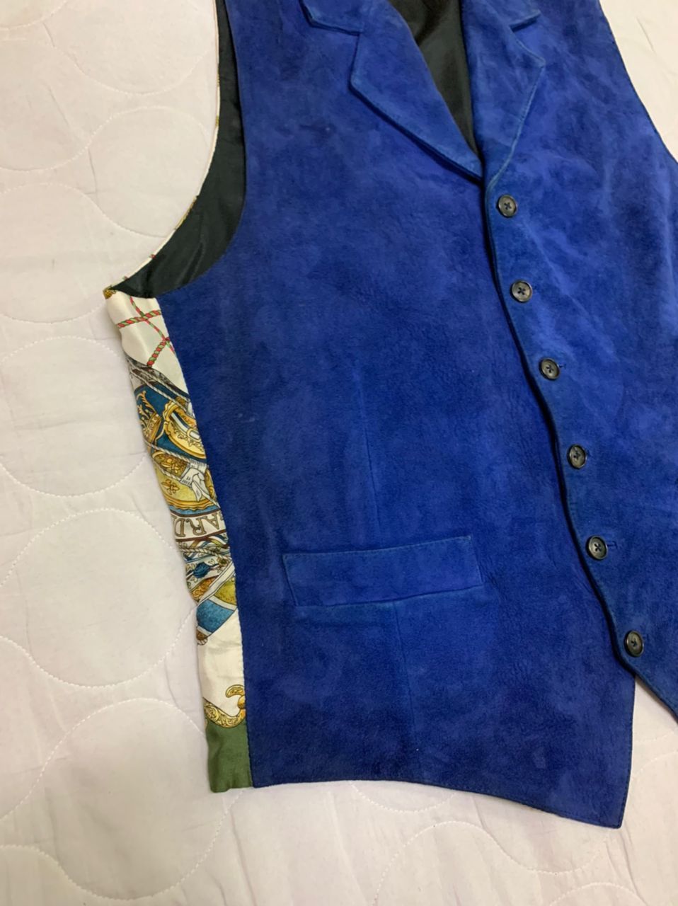 Hermes Vintage Hermes Baroque Silk Leather Waistcoat Size US M / EU 48-50 / 2 - 4 Thumbnail