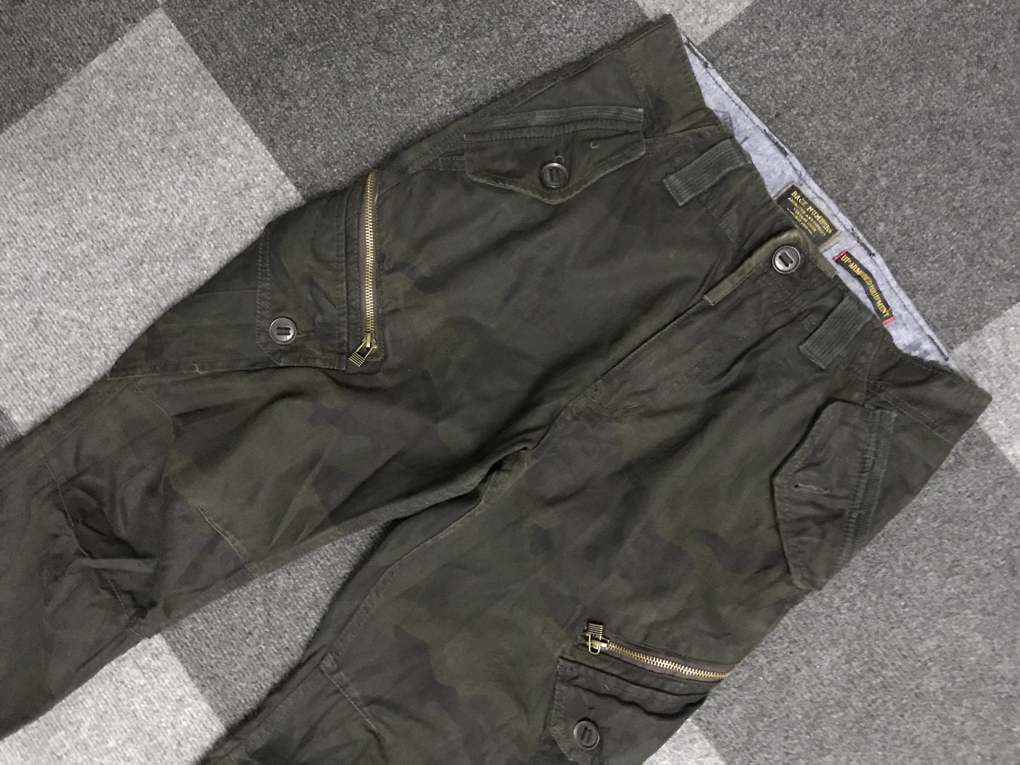 Japanese Brand CP278 BACK NUMBER UP ARMORED Design Camo 3D Cargo Pant Size US 30 / EU 46 - 4 Thumbnail