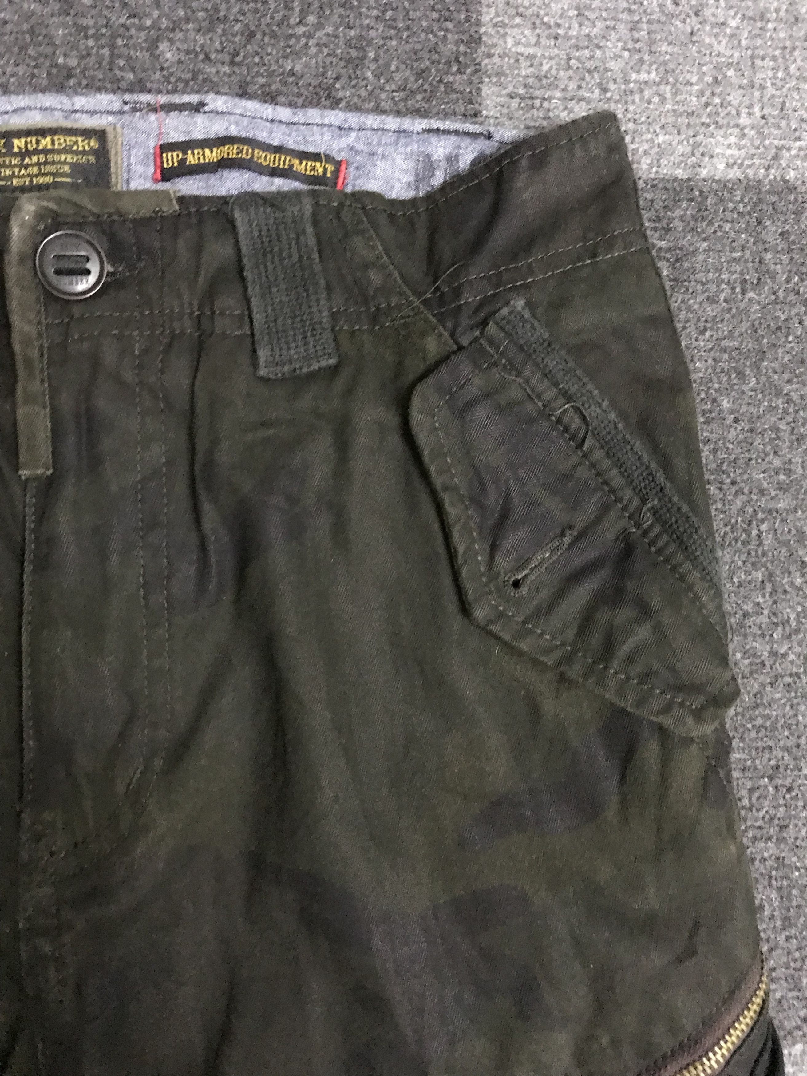 Japanese Brand CP278 BACK NUMBER UP ARMORED Design Camo 3D Cargo Pant Size US 30 / EU 46 - 9 Thumbnail
