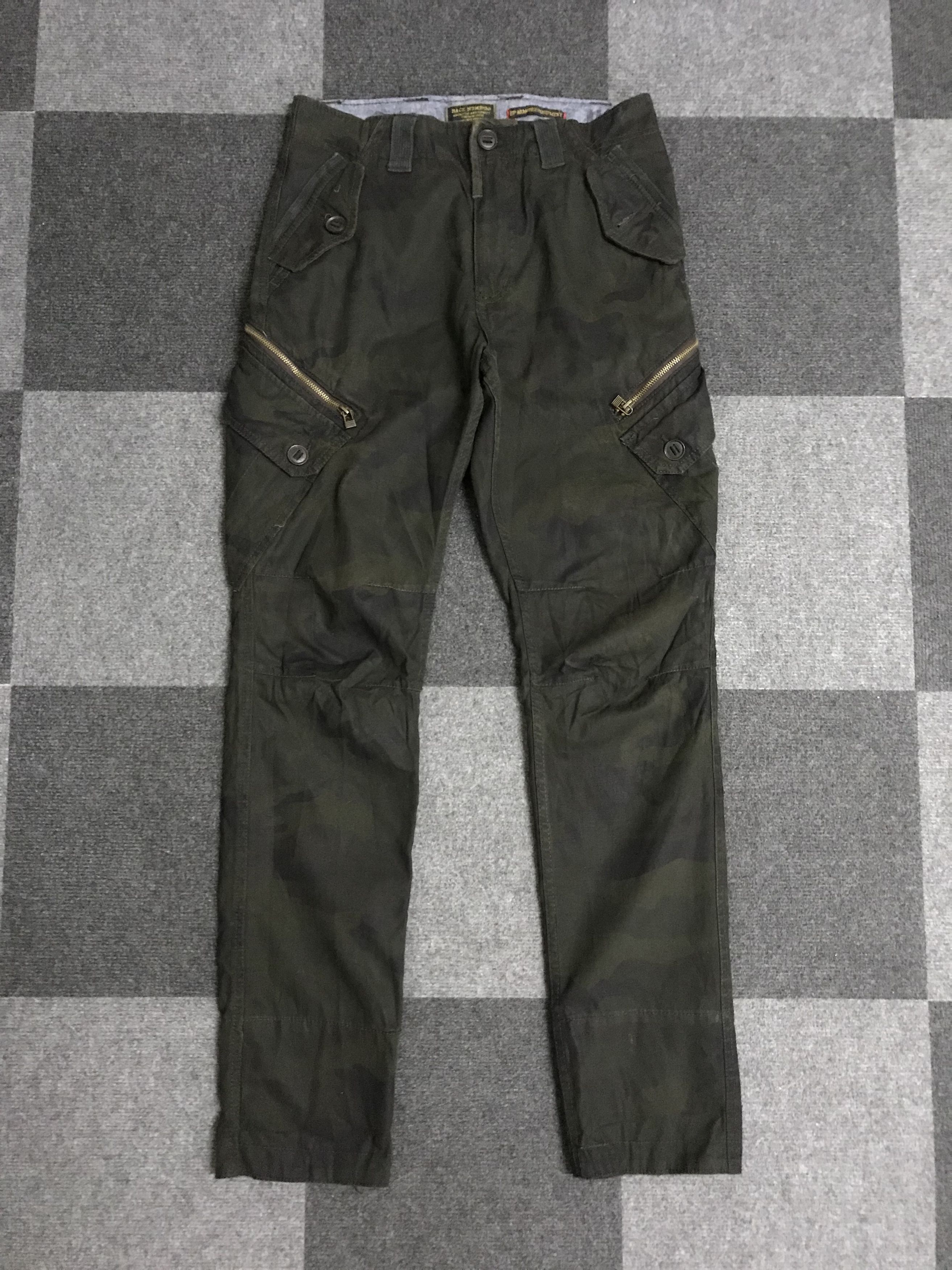 Japanese Brand CP278 BACK NUMBER UP ARMORED Design Camo 3D Cargo Pant Size US 30 / EU 46 - 3 Thumbnail